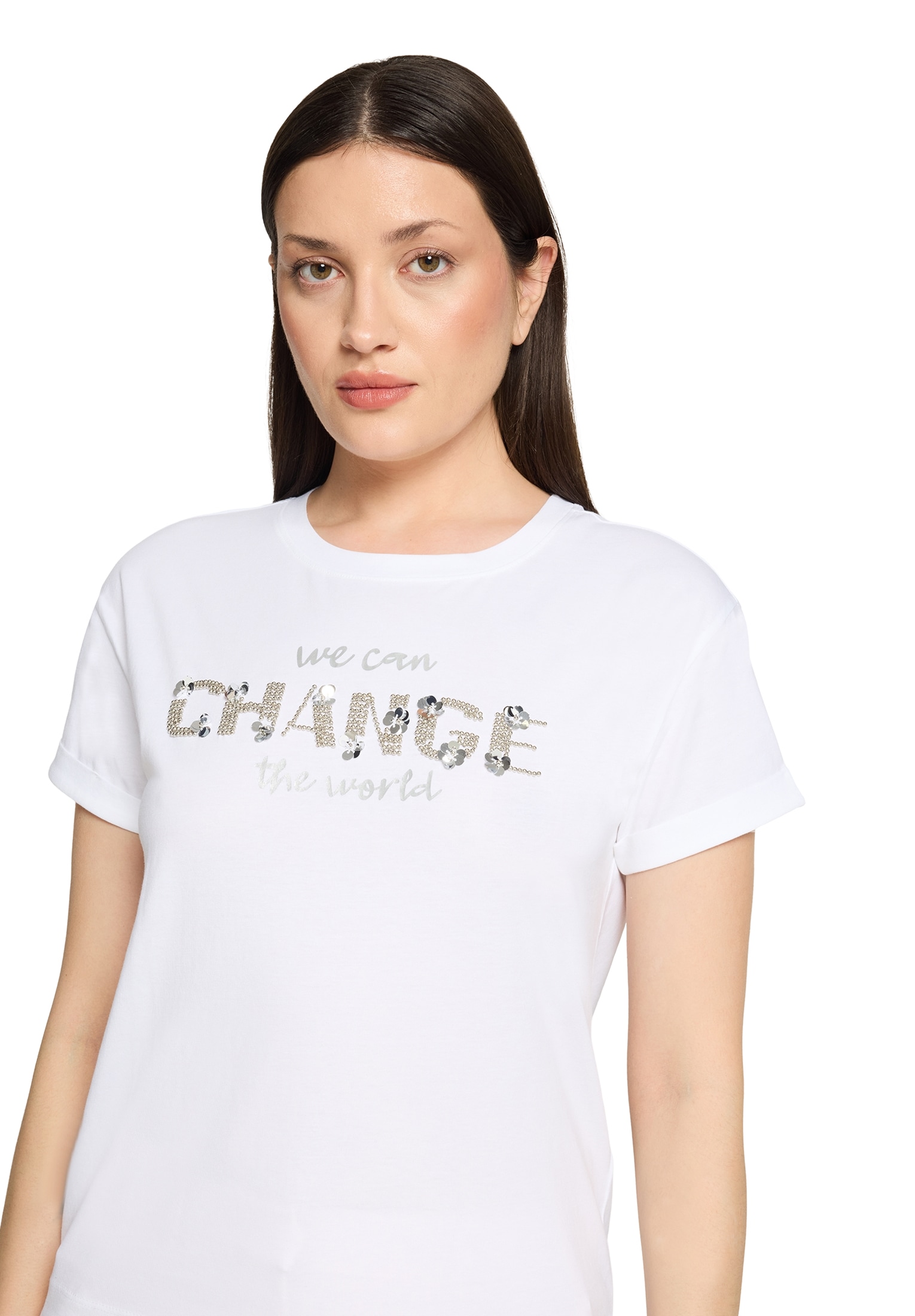 Betty&Co Kurzarmshirt »Damen mit Stickerei« 1 tlg.