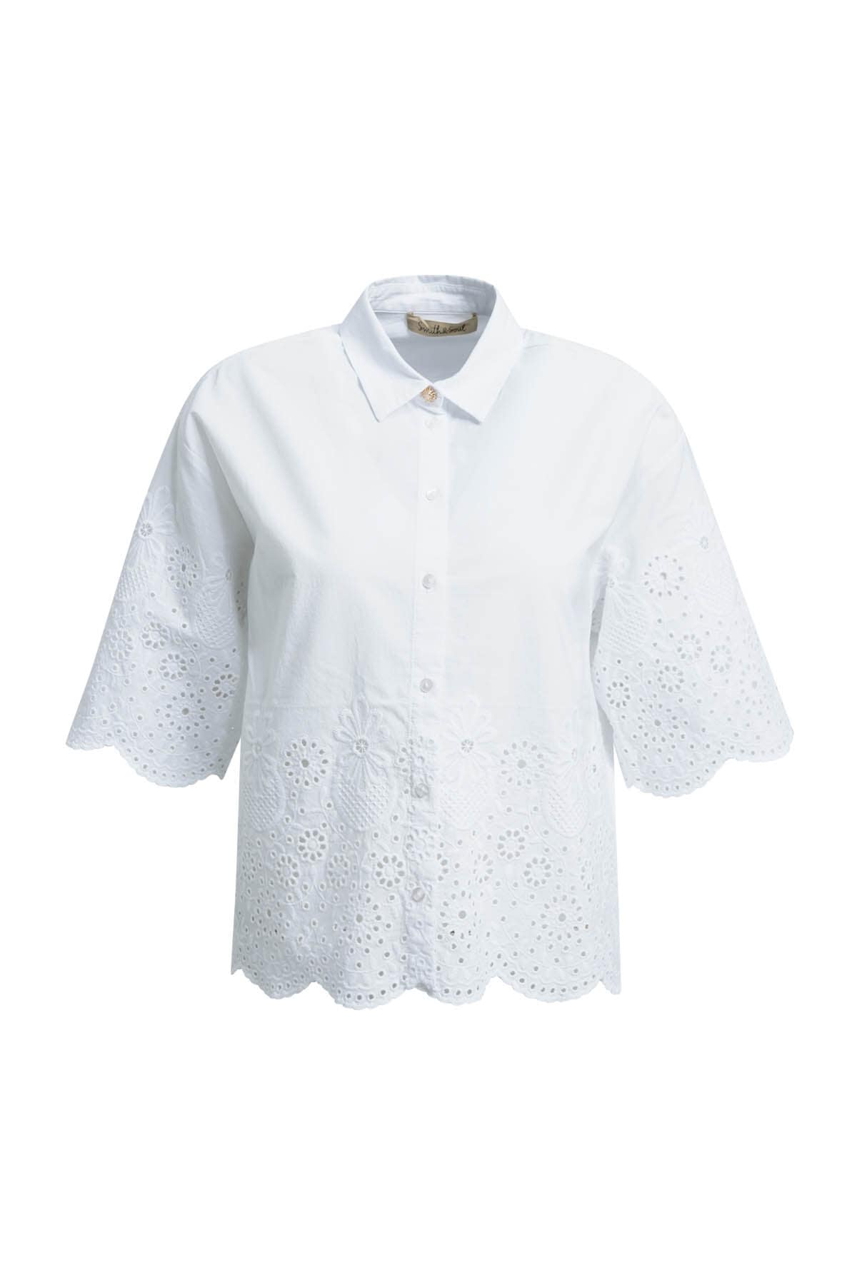 Smith & Soul Kurzarmbluse aus Baumwolle