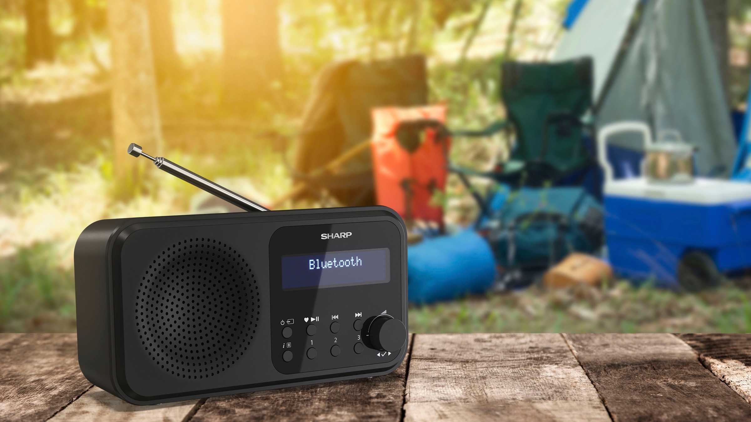 Sharp Radio »DR-P420«, (Bluetooth-A2DP Bluetooth-AVRCP Bluetooth Digitalradio (DAB+)-FM-Tuner mit RDS 2 W)