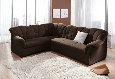 DOMO collection Ecksofa »Papenburg B/T/H: 242/190/84 cm L-Form«, wahlweise mit Bettfunktion, Langer Schenkel links oder rechts