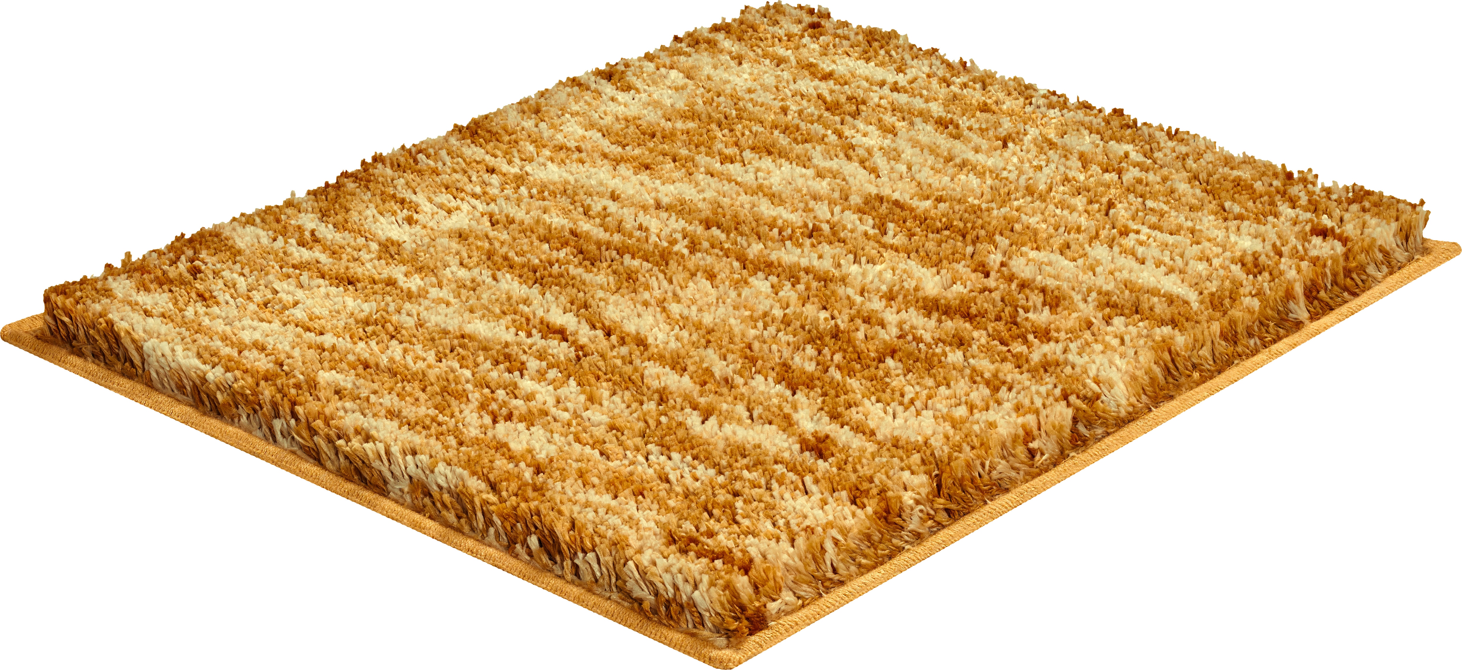 Badematte GRUND, H:27mm, gelb, Polyester, Badematten, "Mirage", besonders dichter Flor, Badematte in Melange-Optik