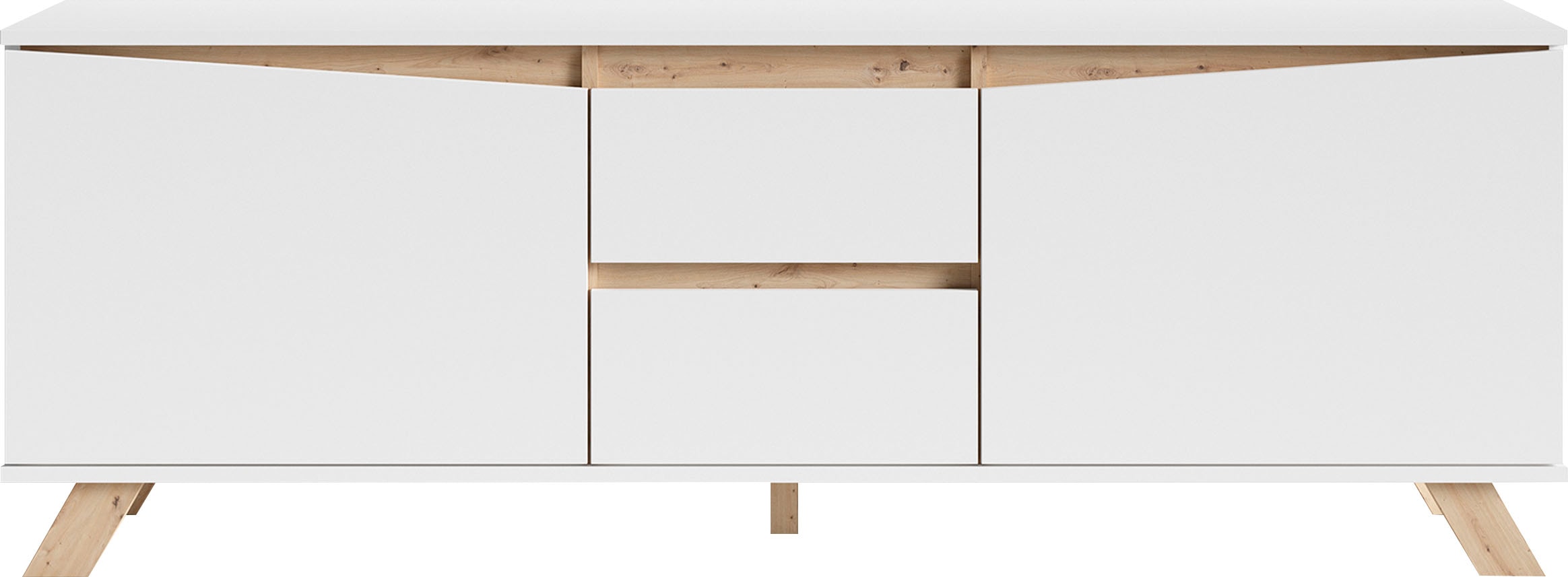 INOSIGN Lowboard "Valentin", 160cm TV Board mit 2 Türen und 2 Schubkästen in modernem Skandi Design