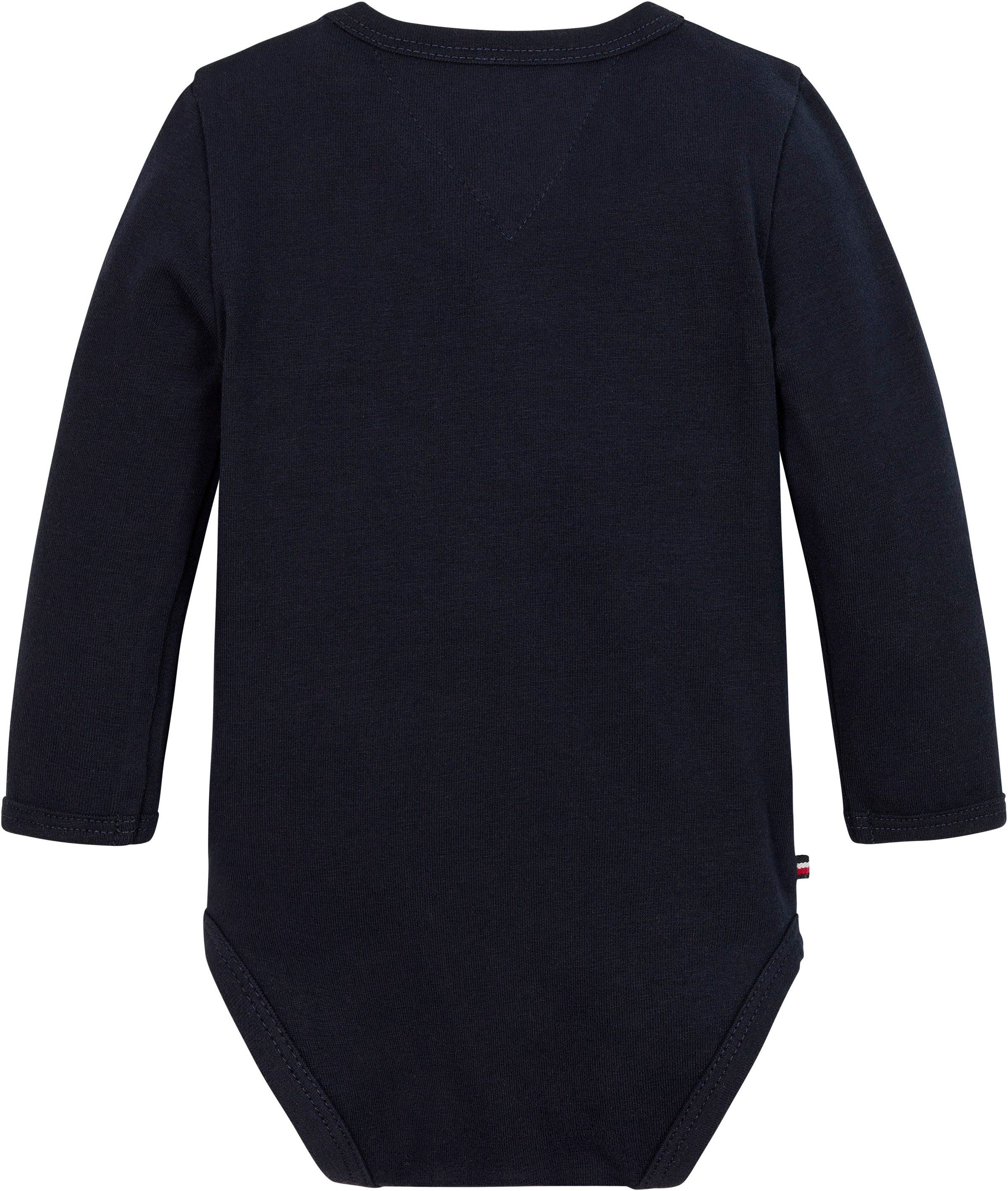 Tommy Hilfiger Langarmbody »MONOTYPE OVAL BODY LS«, Baby bis 2 Jahre, Drucker am Ausschnitt + im Schritt, Logoprint