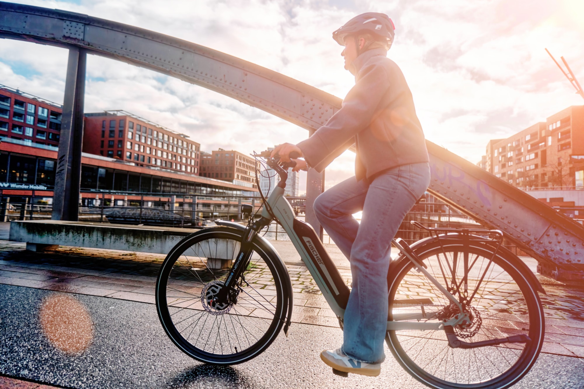 FISCHER Fahrrad »CITA 2403 459« 7 Gang Shimano NEXUS Schaltwerk Frontmotor mit Akku-Ladegerät;mit Werkzeug,  Pedelec, Elektrofahrrad für Damen und Herren