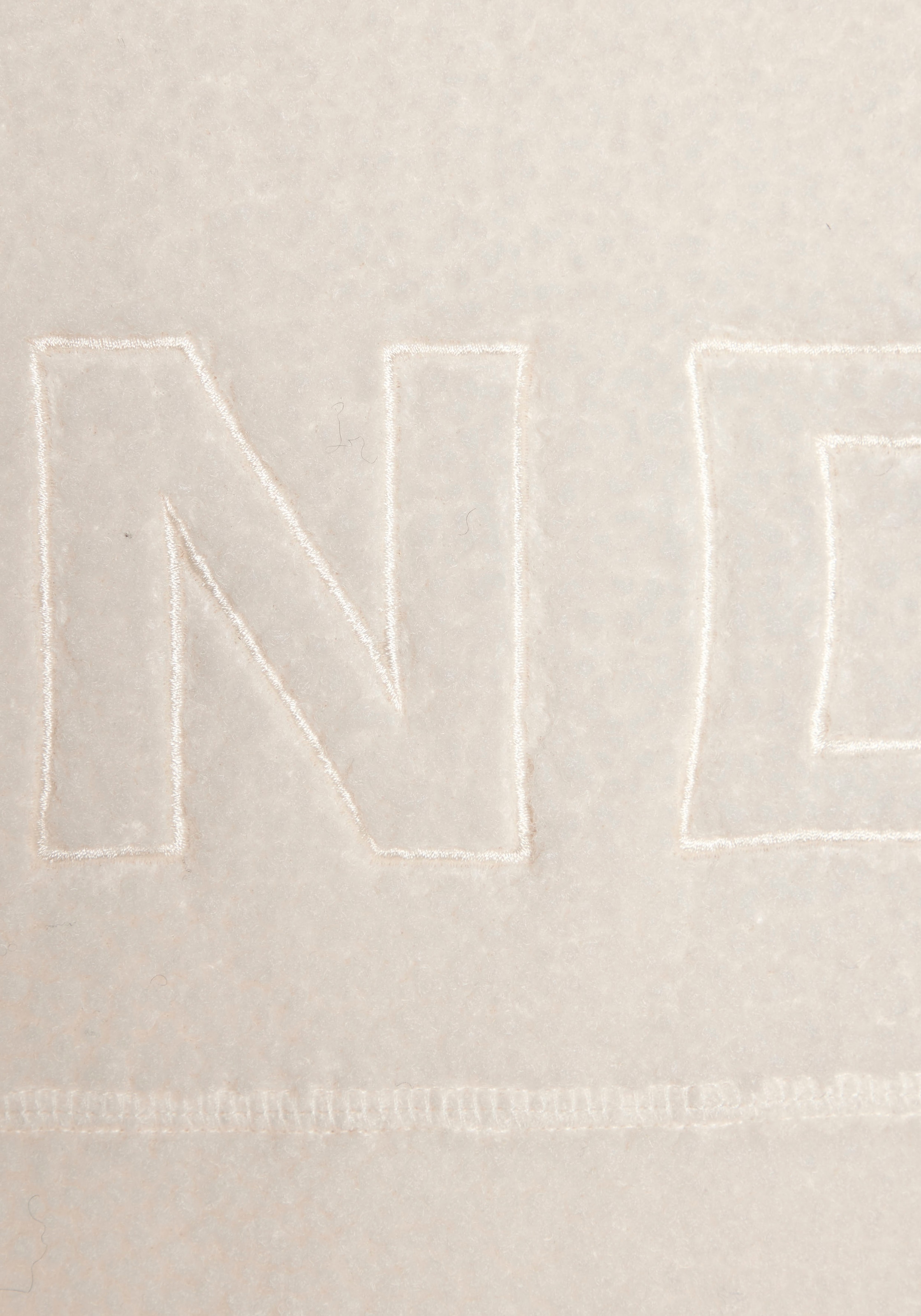Elbsand Fleeceweste, mit großer Schriftzug-Stickerei