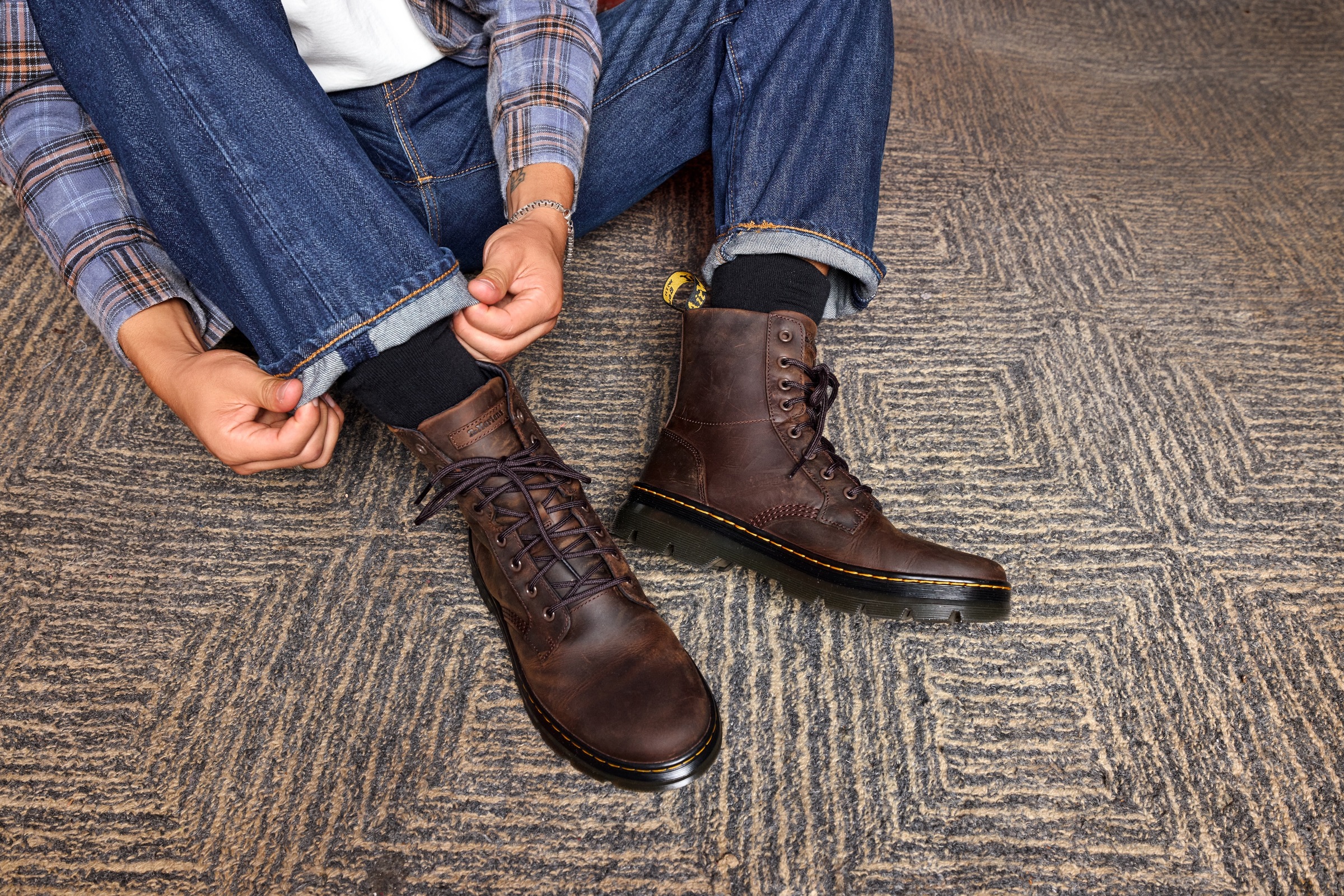 DR. MARTENS Schnürboots »Combs«, Schnürboots, Freizeitstiefelette mit Anziehlasche
