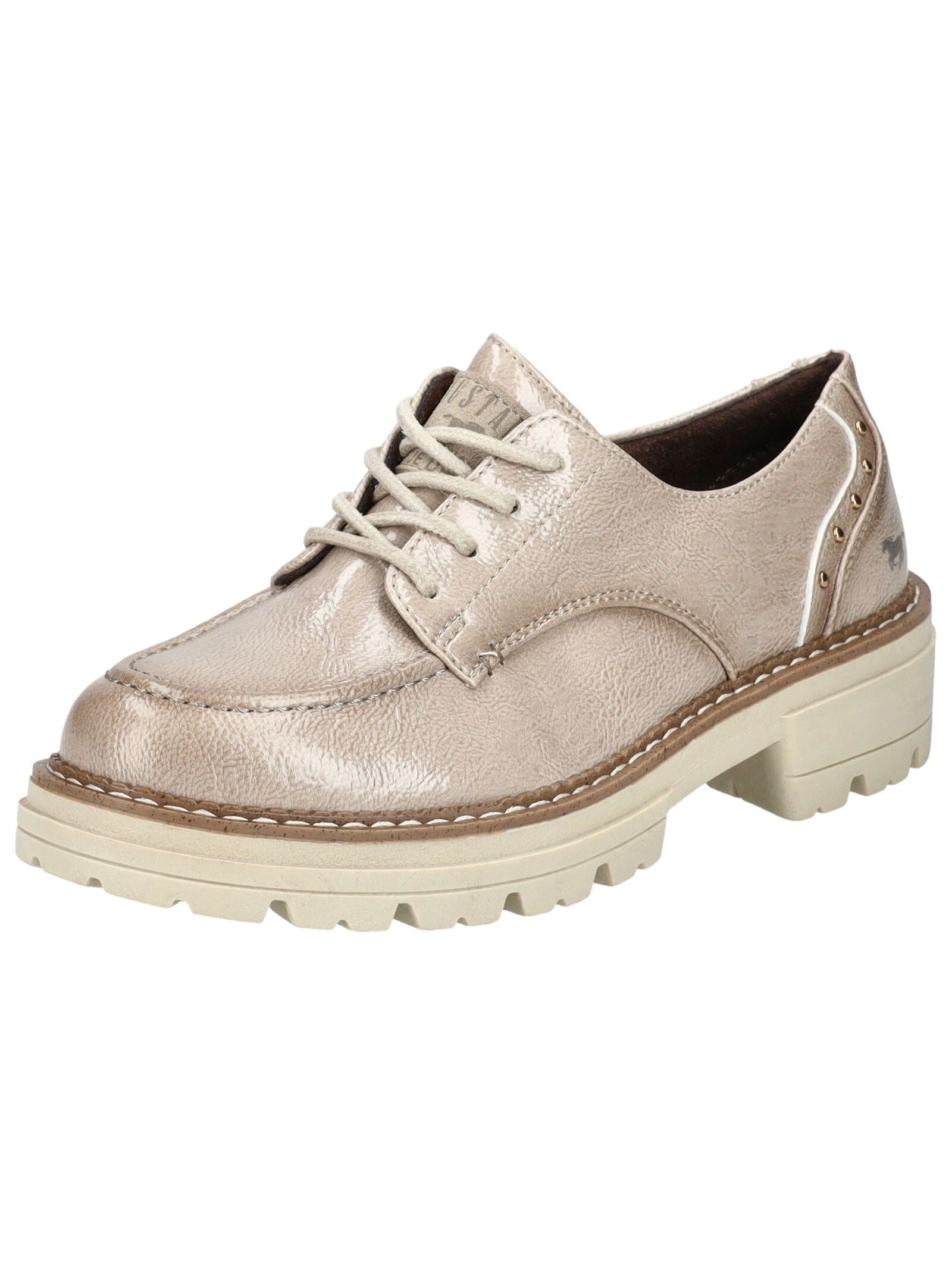Mustang Shoes Schnürschuh "Mustang Shoes Halbschuhe Lederimitat" günstig online kaufen