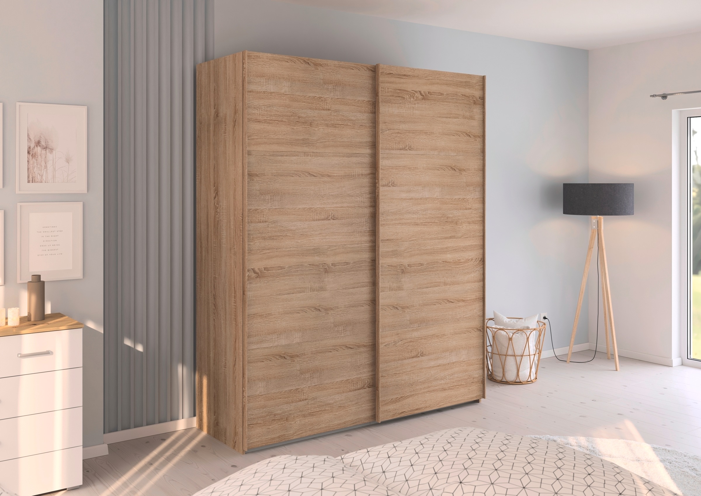 Thumbnail - rauch Schwebetürenschrank "Kleiderschrank Schrank Garderobe Schlafzimmerschrank EVELYN" in elegantem Stil, in 5 Breiten,...