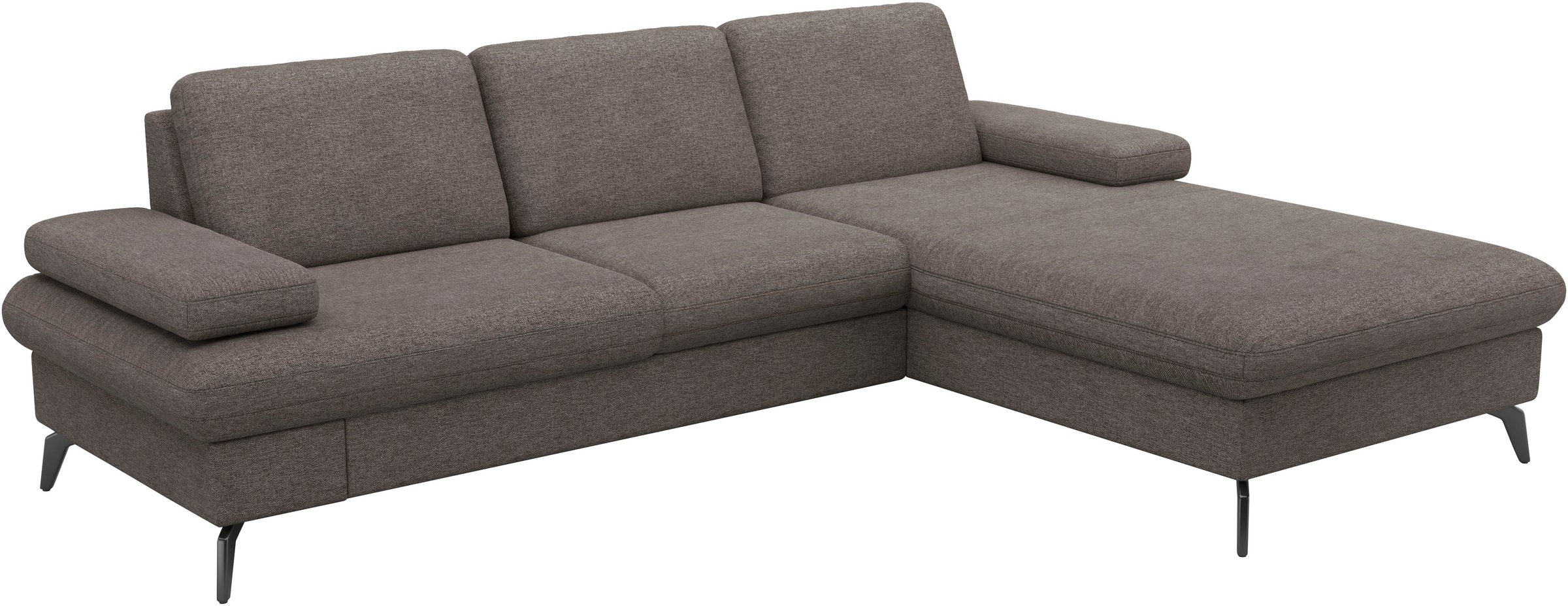 sit&more Ecksofa »Morris Jubi, L-Form«, inkl. Armteilfunktion und 1 Zierkissen, wahlweise mit Bettfunktion