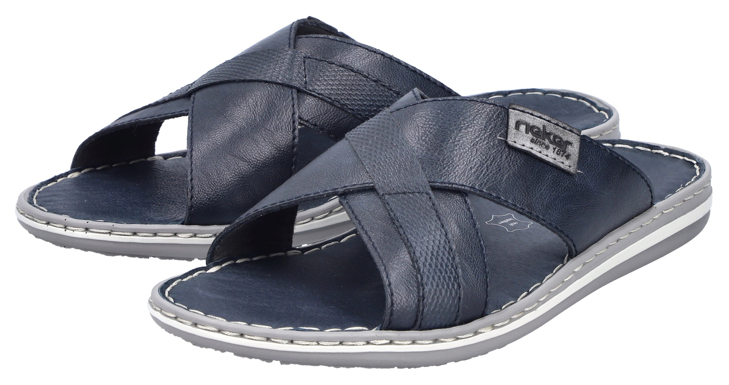 Rieker Pantolette  Sommerschuh, Strandschuh, Schlappen, Hausschuh mit Label