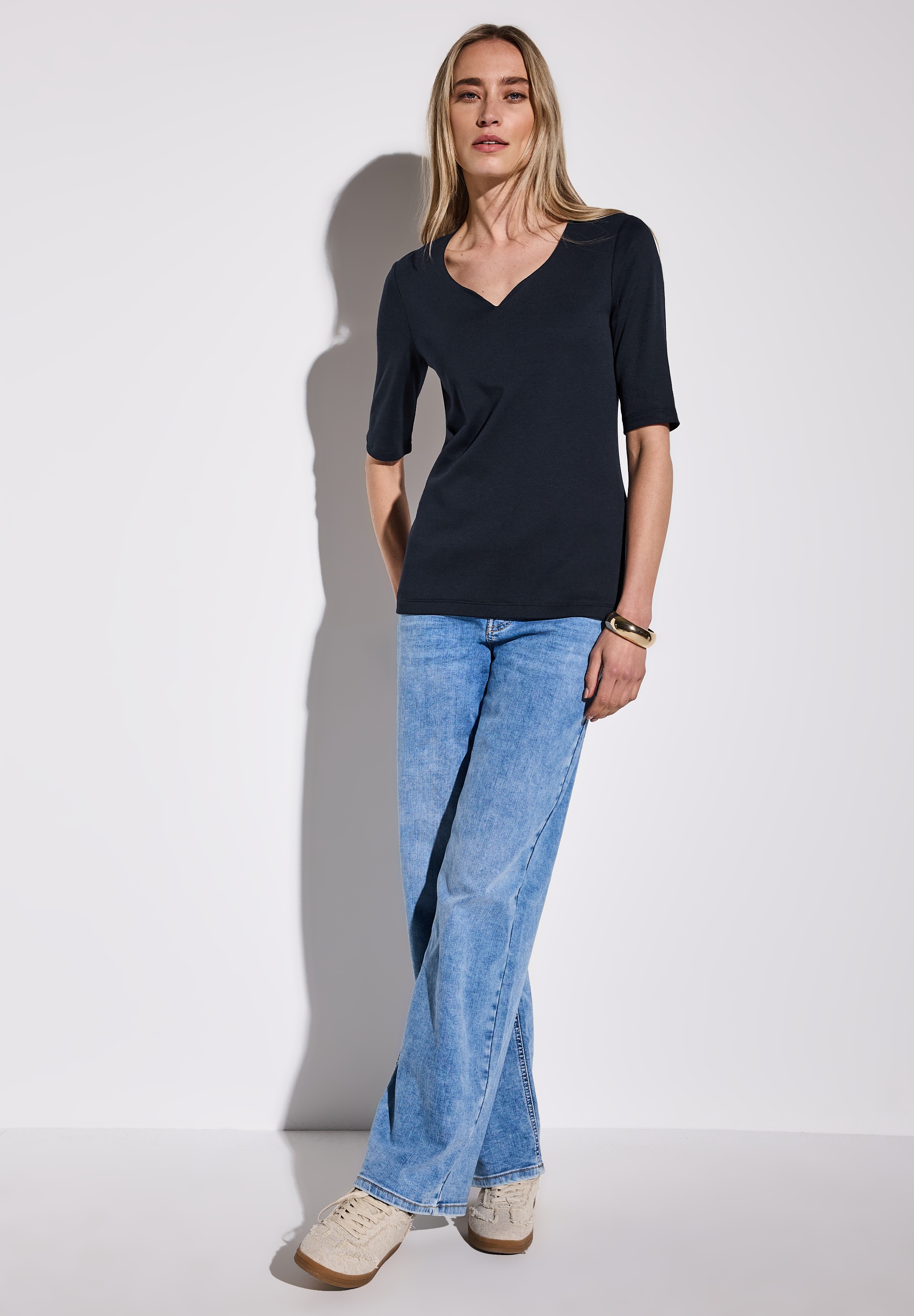 STREET ONE T-Shirt, im soften Baumwoll-Mix