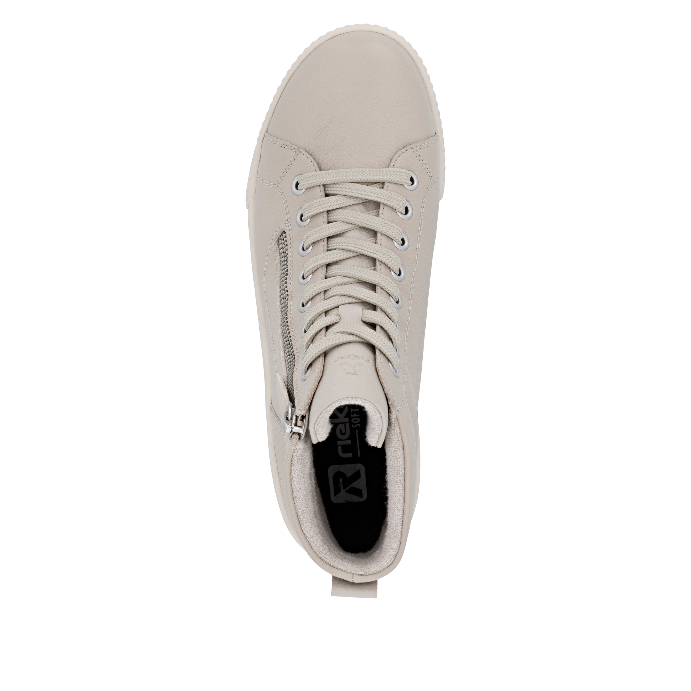 RIEKER Sport Schnürboots, Stiefelette, High Top Sneaker, Freizeitboots mit Reißverschluss