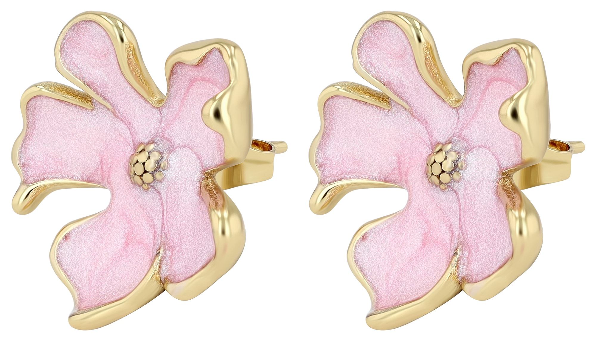 Adelia´s Paar Ohrhänger »Ohrringe – Ohrstecker aus Edelstahl mit Emaille« Schöne Geschenkidee zum Jubiläum