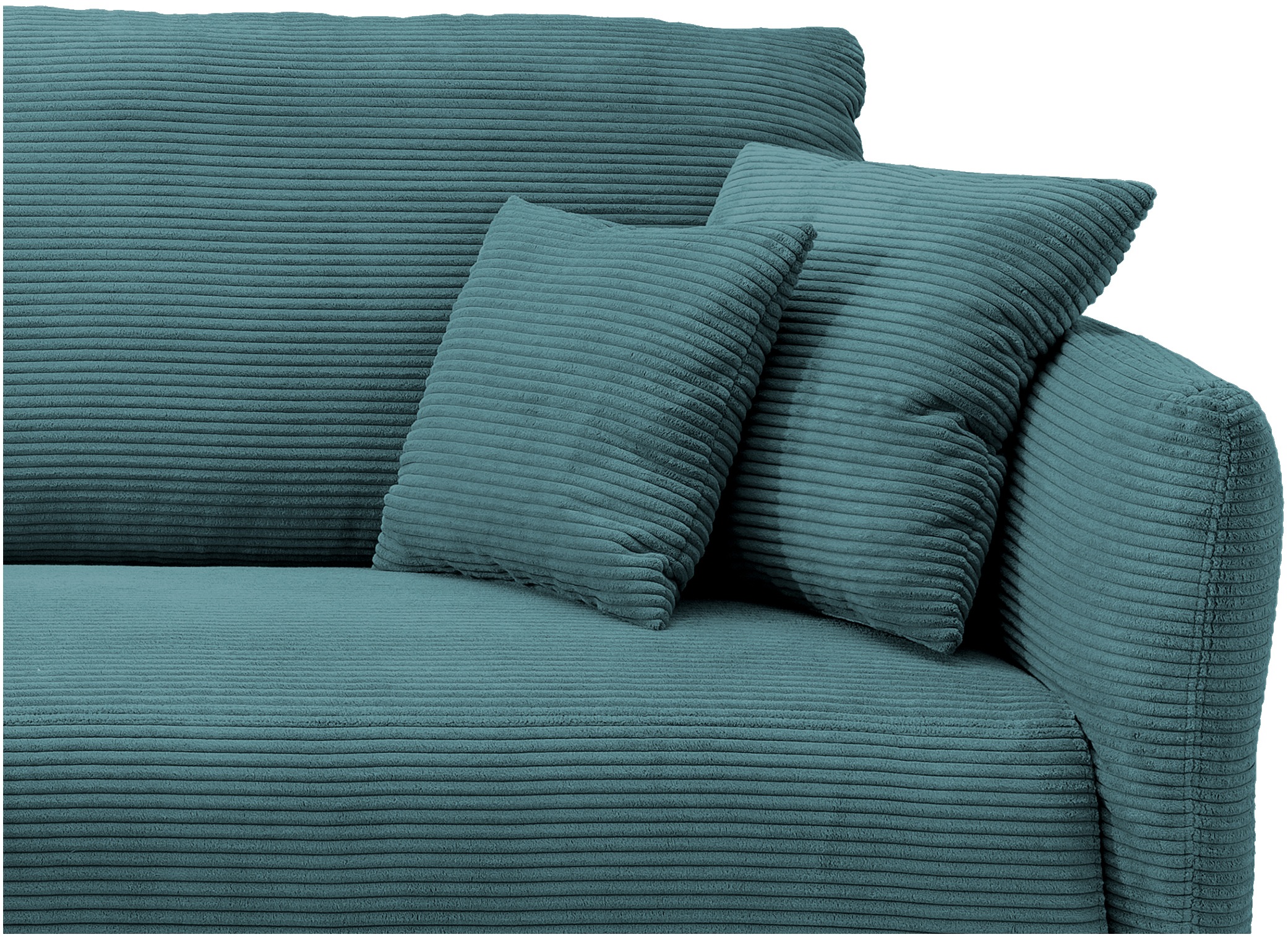 Home affaire Ecksofa »Lazio modern und bequem, schmale Armlehnen, tolle Detailverarbeitung« zwei verschiedene Fußfarben wählbar