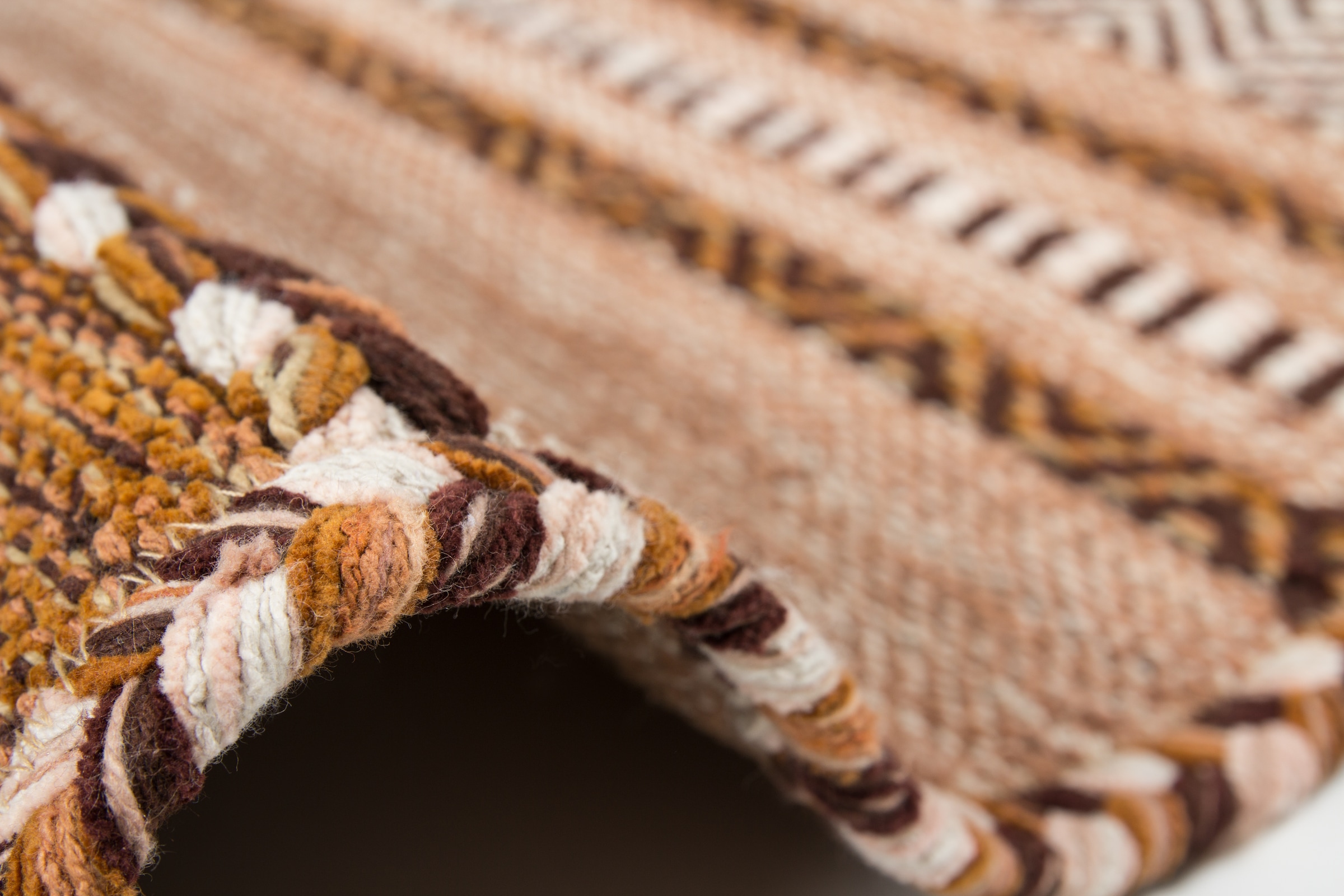 Kayoom Teppich »Alhambra 335«, rechteckig, 5 mm Höhe, Maschinell gewebter Flachflor-Teppich, 100% Baumwolle, Ethno-Design