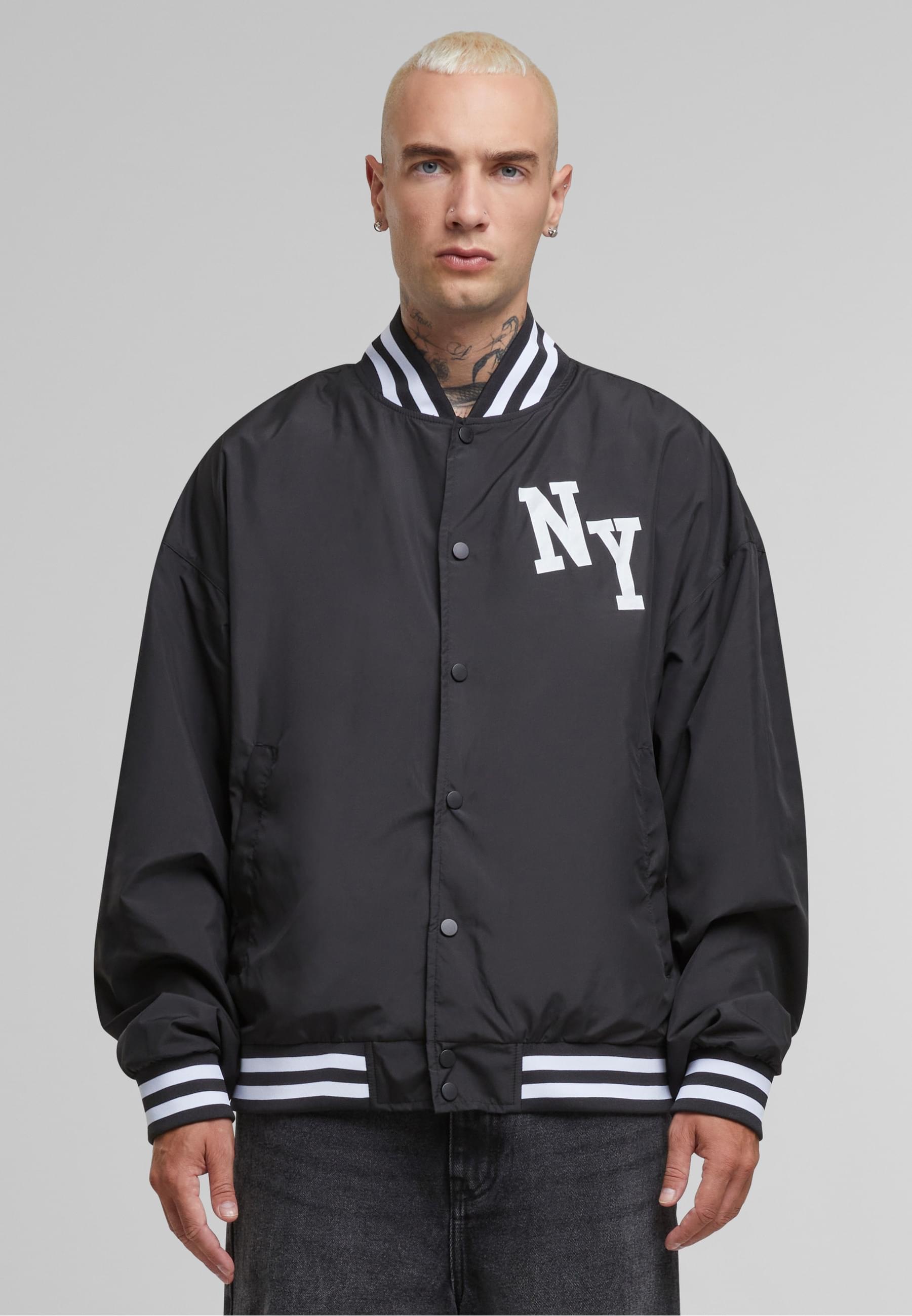 MisterTee Collegejacke »MisterTee New York Arc Light College Jacket«, (1 St.), ohne Kapuze