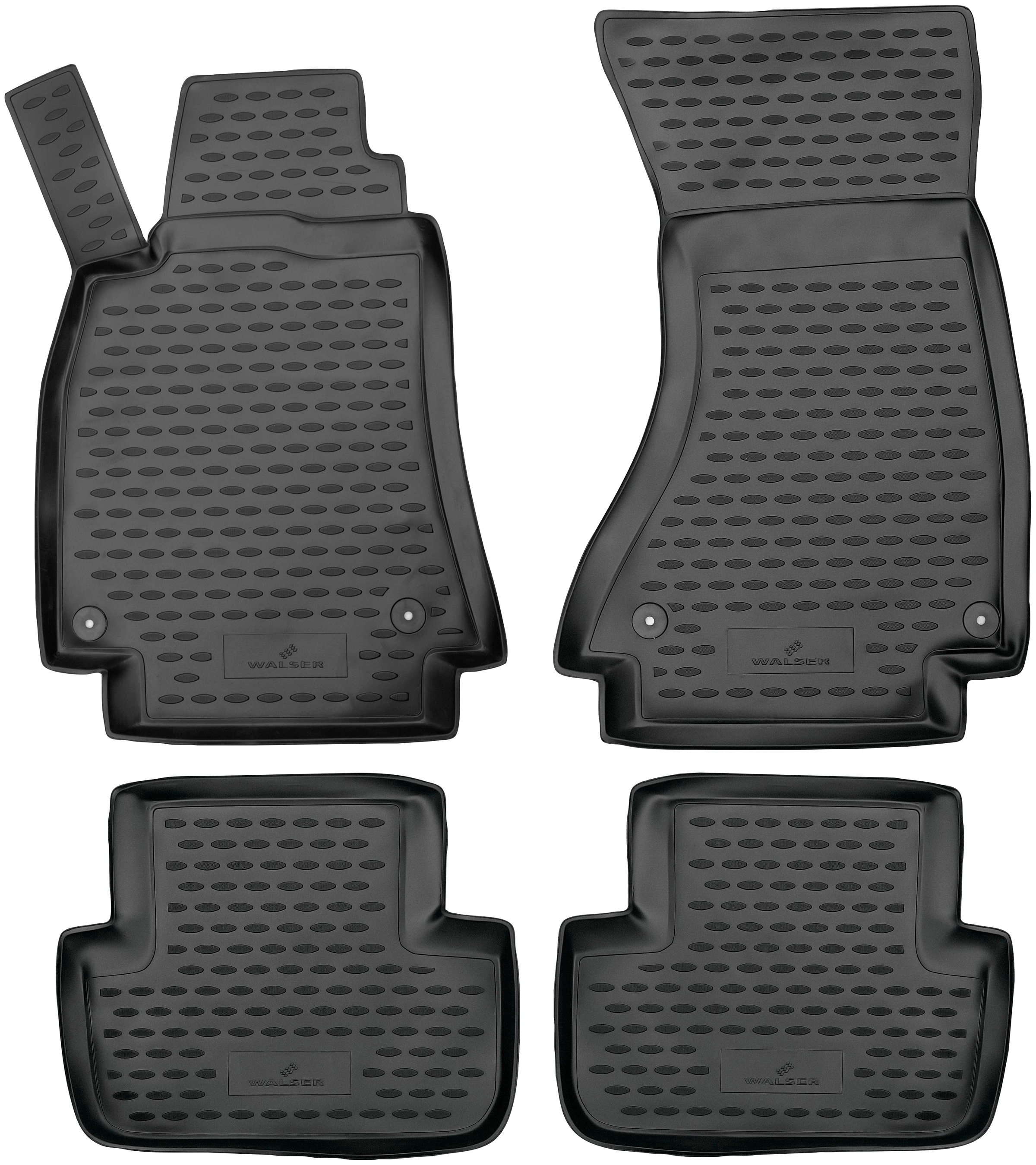 WALSER Passform-Fußmatten »XTR«, Audi, A4-A4, Kombi-Stufenheck, (4 St., 2  Vordermatten, 2 Rückmatten), z.B. für mit Audi A4, A4 Avant, A4 Allroad auf  Rechnung | BAUR