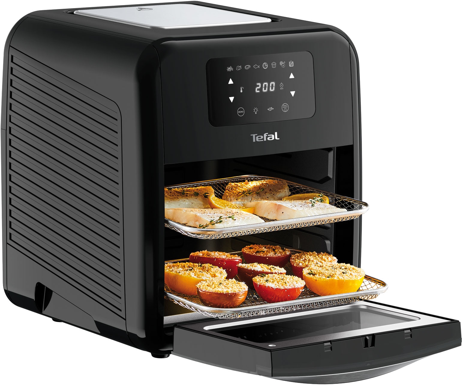 Tefal Heißluftfritteuse »FW5018 Easy Fry Oven & Grill«, 2000 W, 7 Zubehörteile, 11 L, Temperaturkontrolle, einfach zu Reinigen, Timer