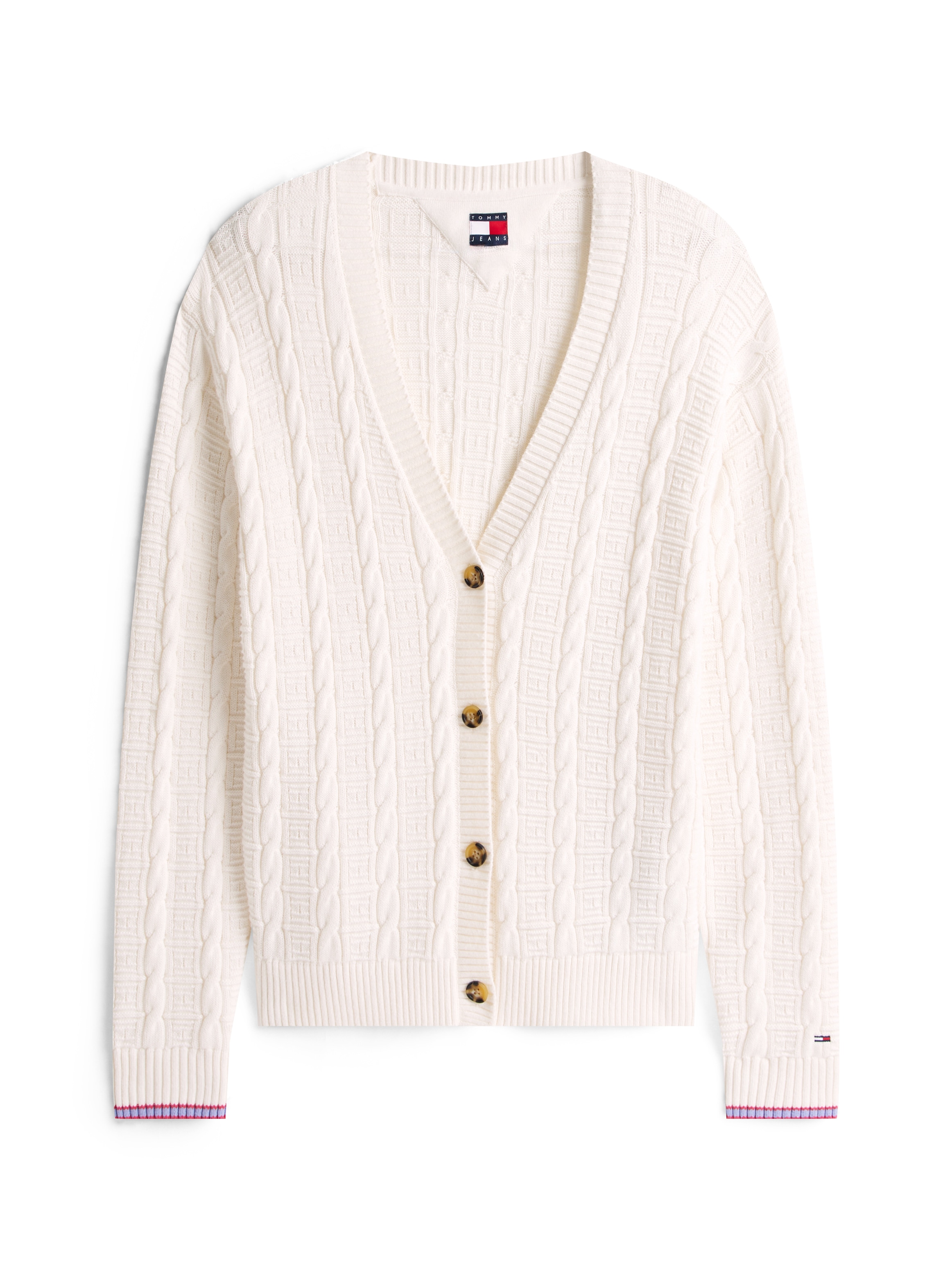 Tommy Jeans Strickjacke »TJW CABLE CARDIGAN«, mit Zopfmuster