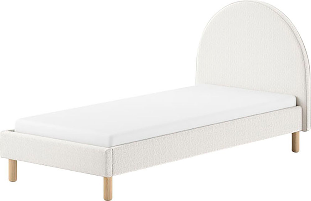 Vipack Polsterbett "Moon, mit flauschigem Bouclé Stoff in verschiedenen Far günstig online kaufen
