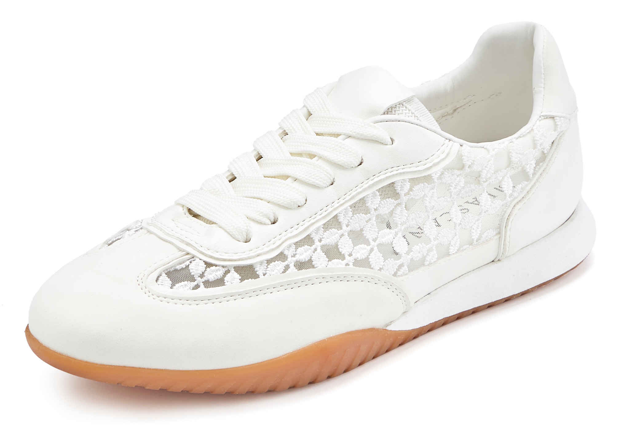 LASCANA Sneaker »Halbschuh, Sneaker, Schnür-Sneaker«  weiches Textil-Obermaterial VEGAN