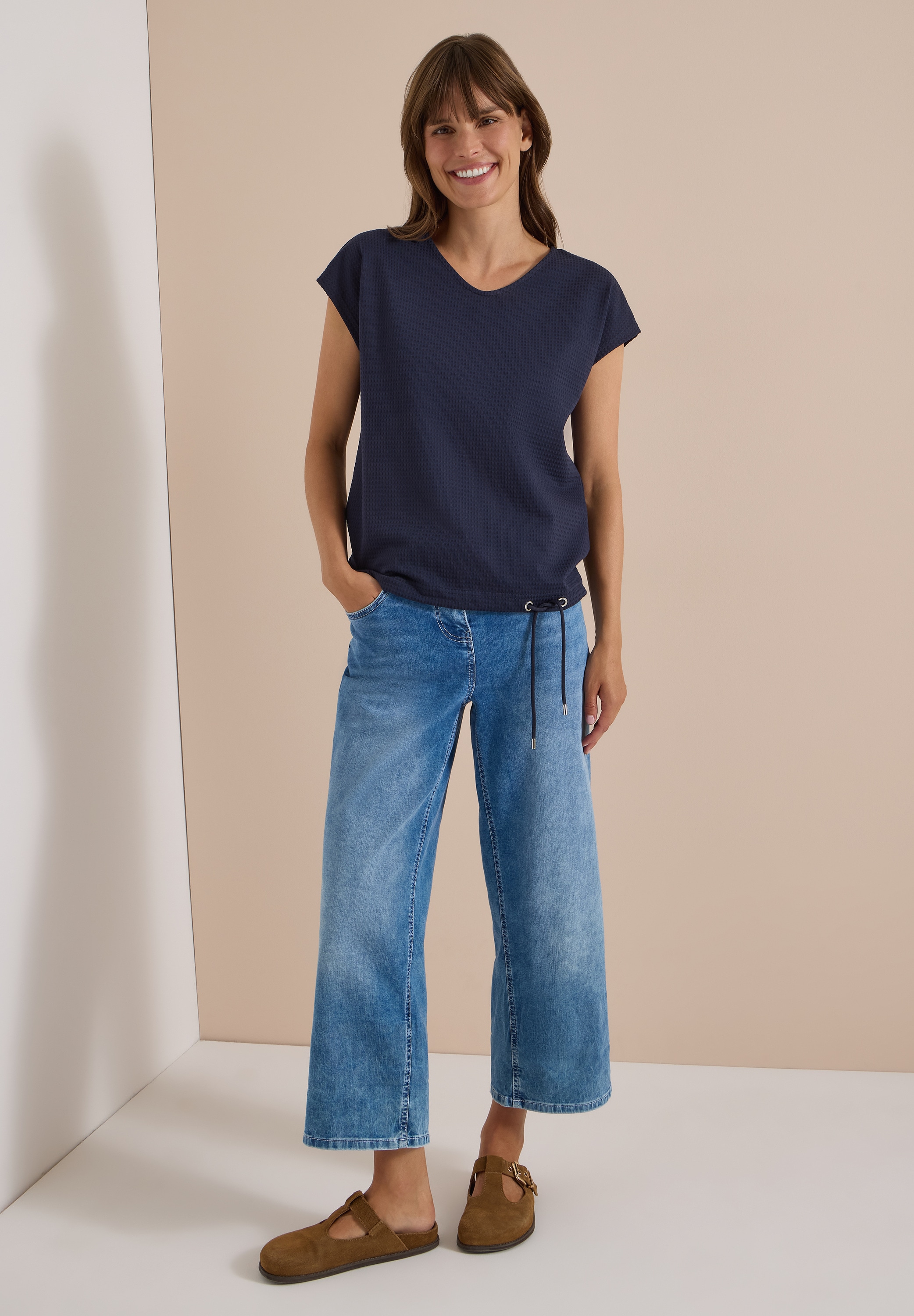 Cecil T-Shirt im soften Baumwoll-Mix
