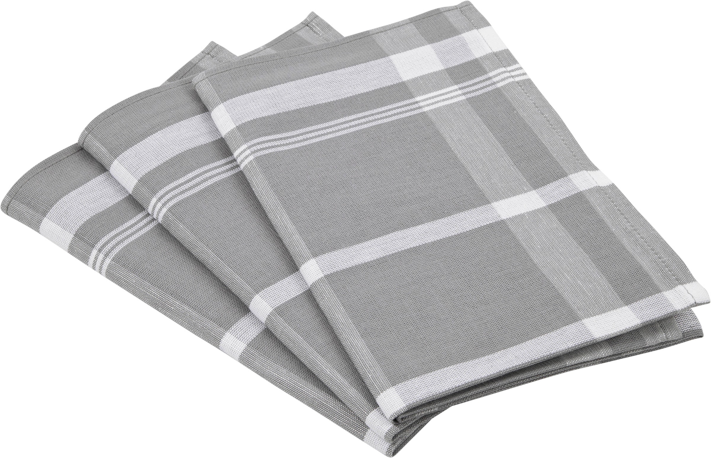 ROSS "Exclusiv" Blockkaro, 50% Baumwolle, 50% Leinen, 50x70 cm