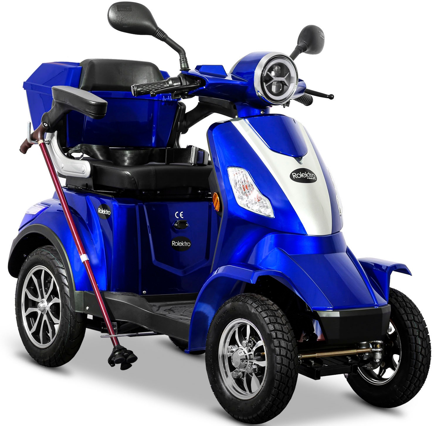 ROLEKTRO Elektromobil "Rolektro E-Quad 25 V.2, Blei-Gel-Akku", B:84cm H:118cm L:156cm, blau, Elektromobile