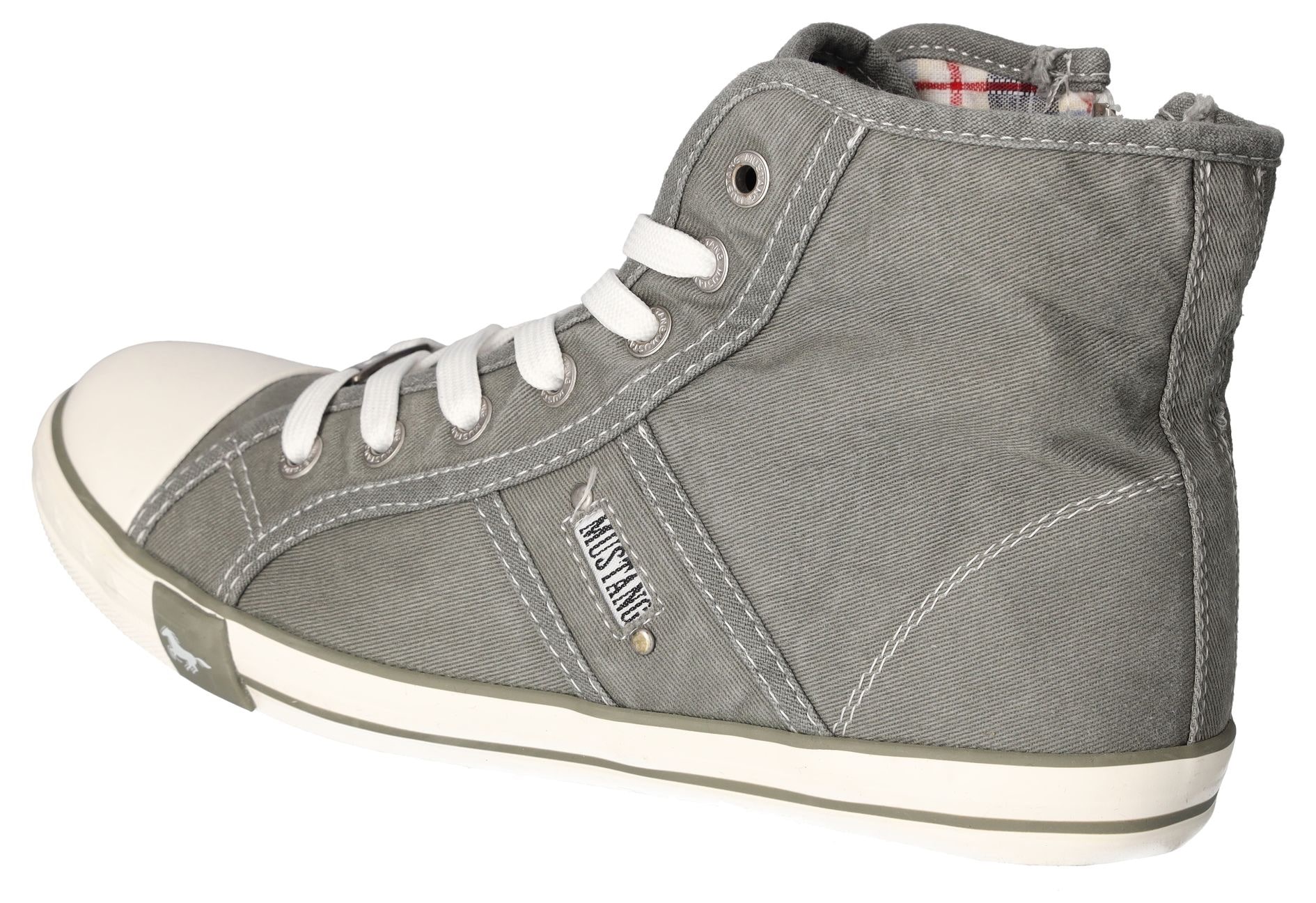 Mustang Shoes Sneaker »High-Top-Sneaker, Freizeitschuh«, High Top-Sneaker, Schnürschuh mit Label in der Laufsohle