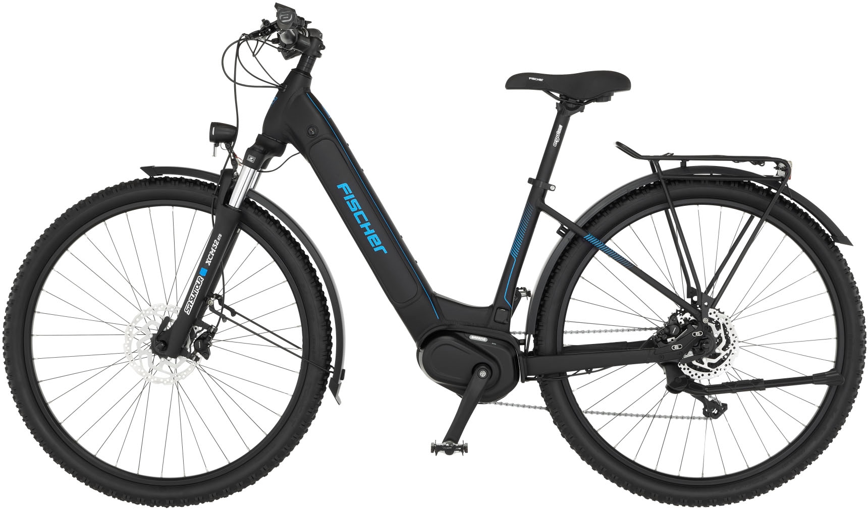 FISCHER Fahrrad E-Bike »TERRA 4.5i 522«, 10 Gang, Shimano, Deore, Mittelmotor 250 W, (mit Schloss)