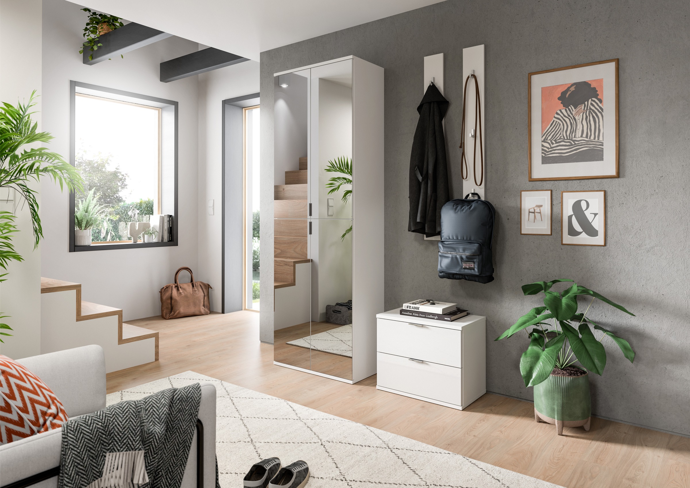 Home affaire Garderoben-Set "Trondheim, Garderobenset 3-tlg. Breite 128 cm, günstig online kaufen