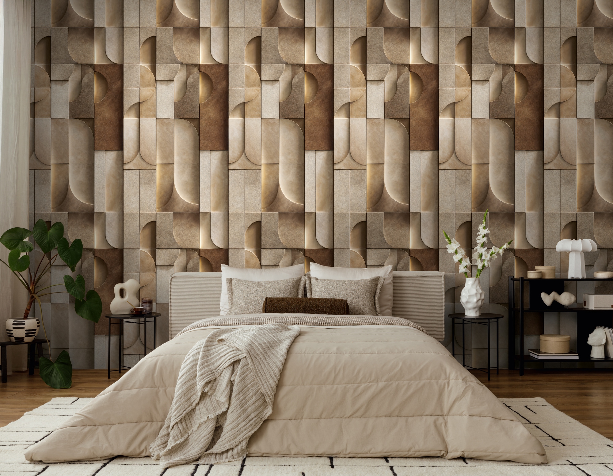 living walls Vliestapete »Fototapete Geometrische Formen erweiterbar«