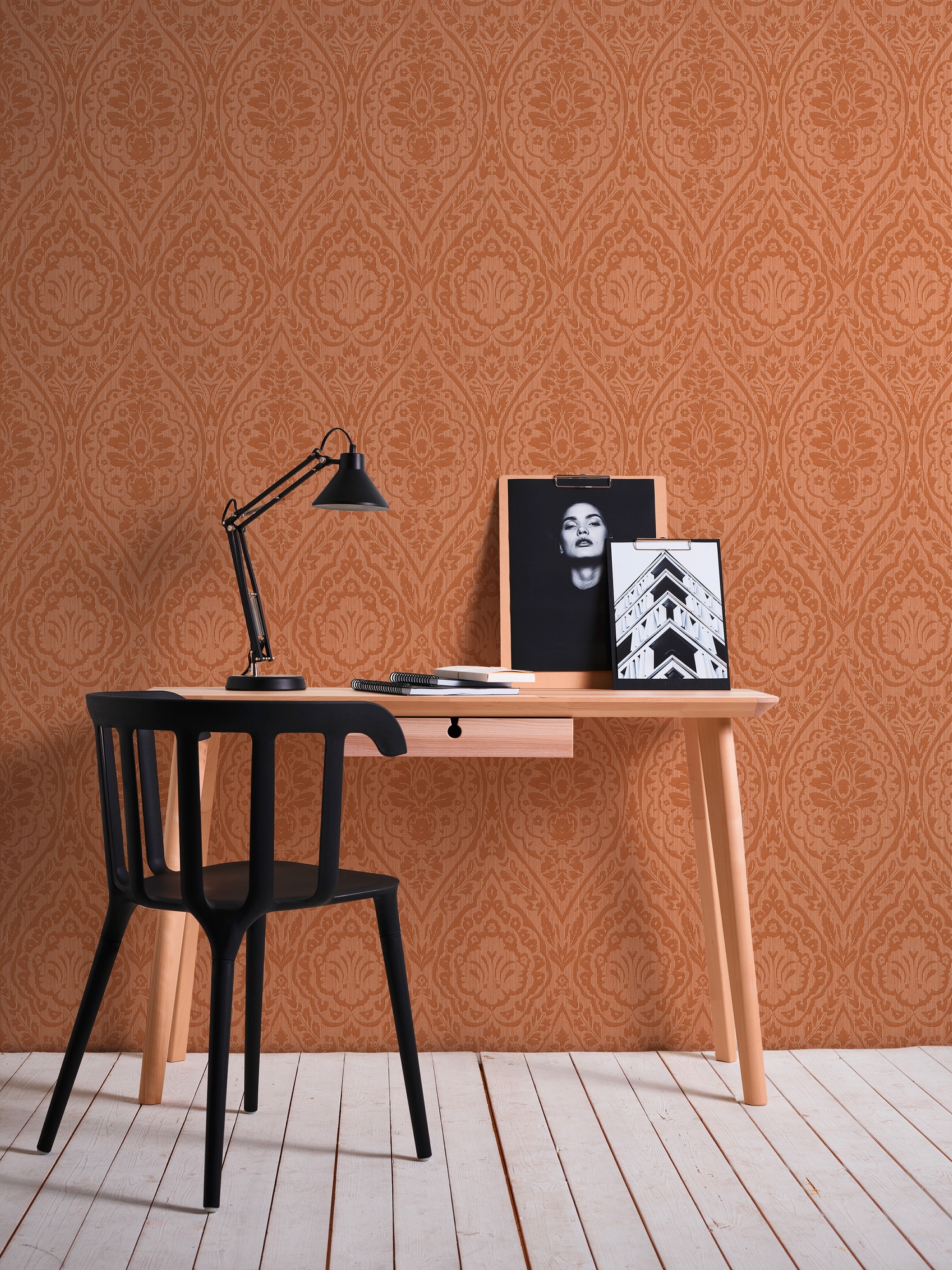 Architects Paper Textiltapete »Tessuto«, Barock-ornamental-gemustert, Tapete Streifen Tapeten Wohnzimmer Schlafzimmer Küche modern Flur Büro