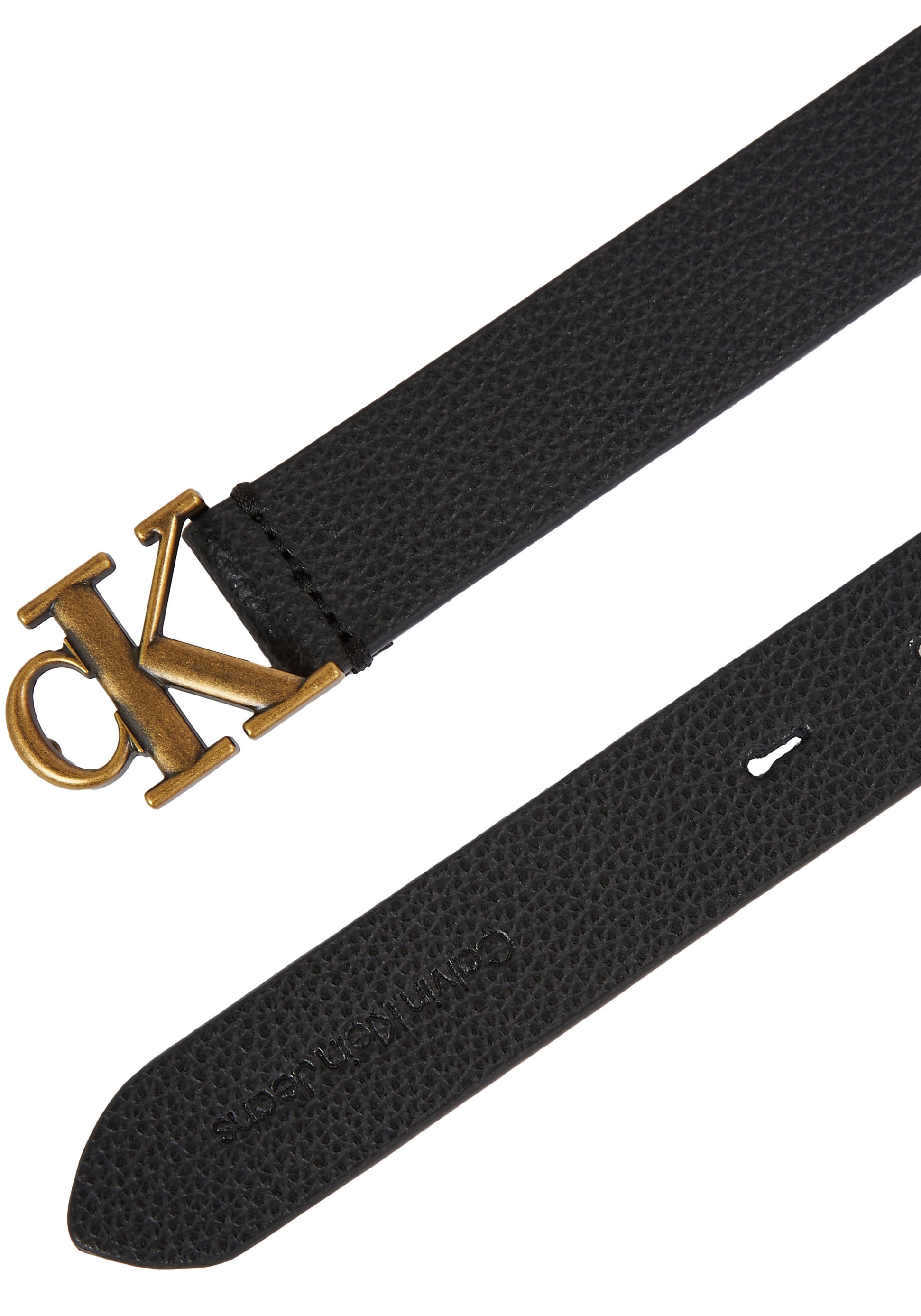 Calvin Klein Jeans Ledergürtel, mit CK-Monogrammschnalle bestellen | BAUR