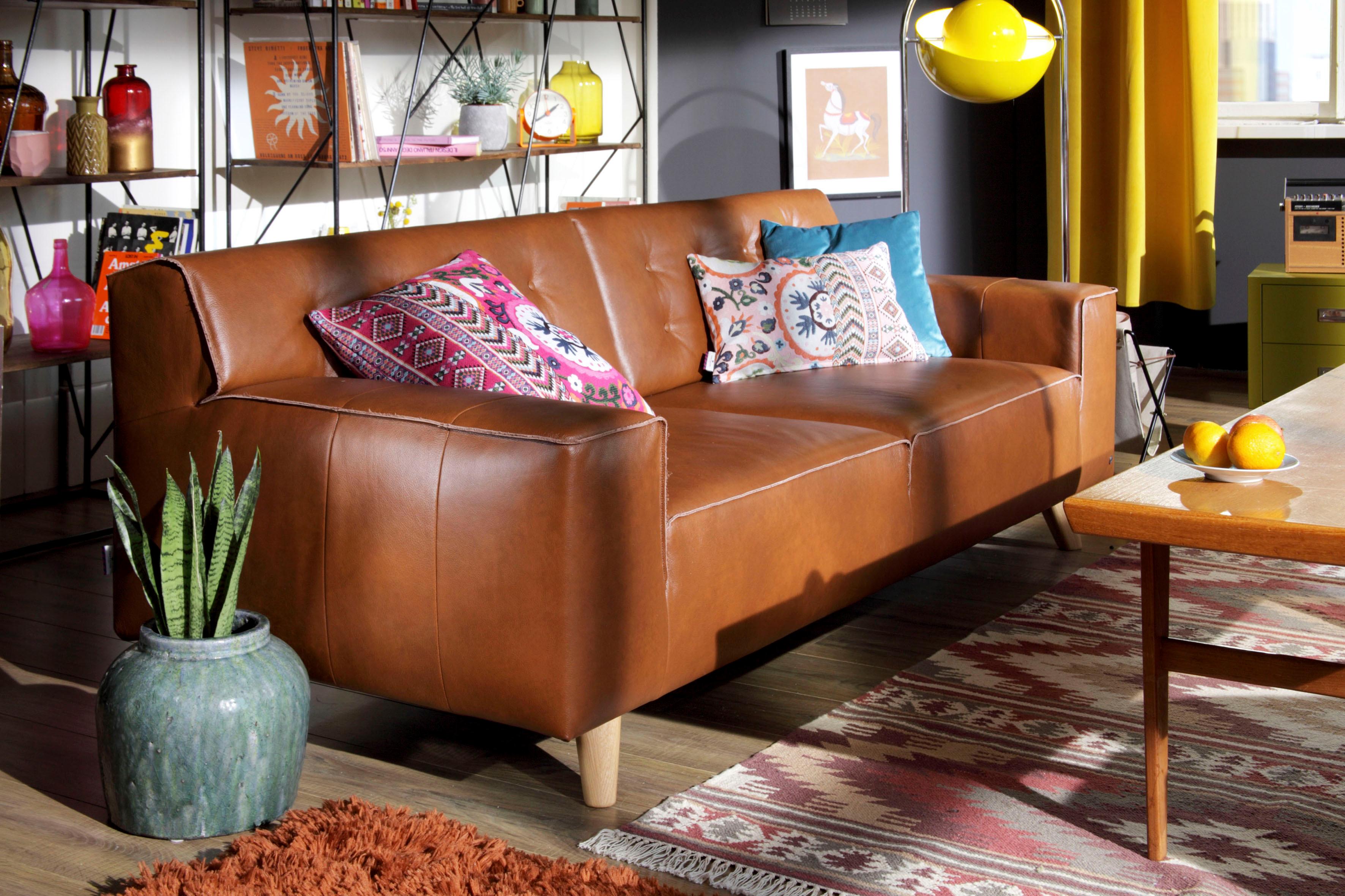 glänzend, Armlehne sofa BAUR chromfarben »hs.450«, 164 Breite 2-Sitzer | hülsta niedrig, bestellen Fuß cm