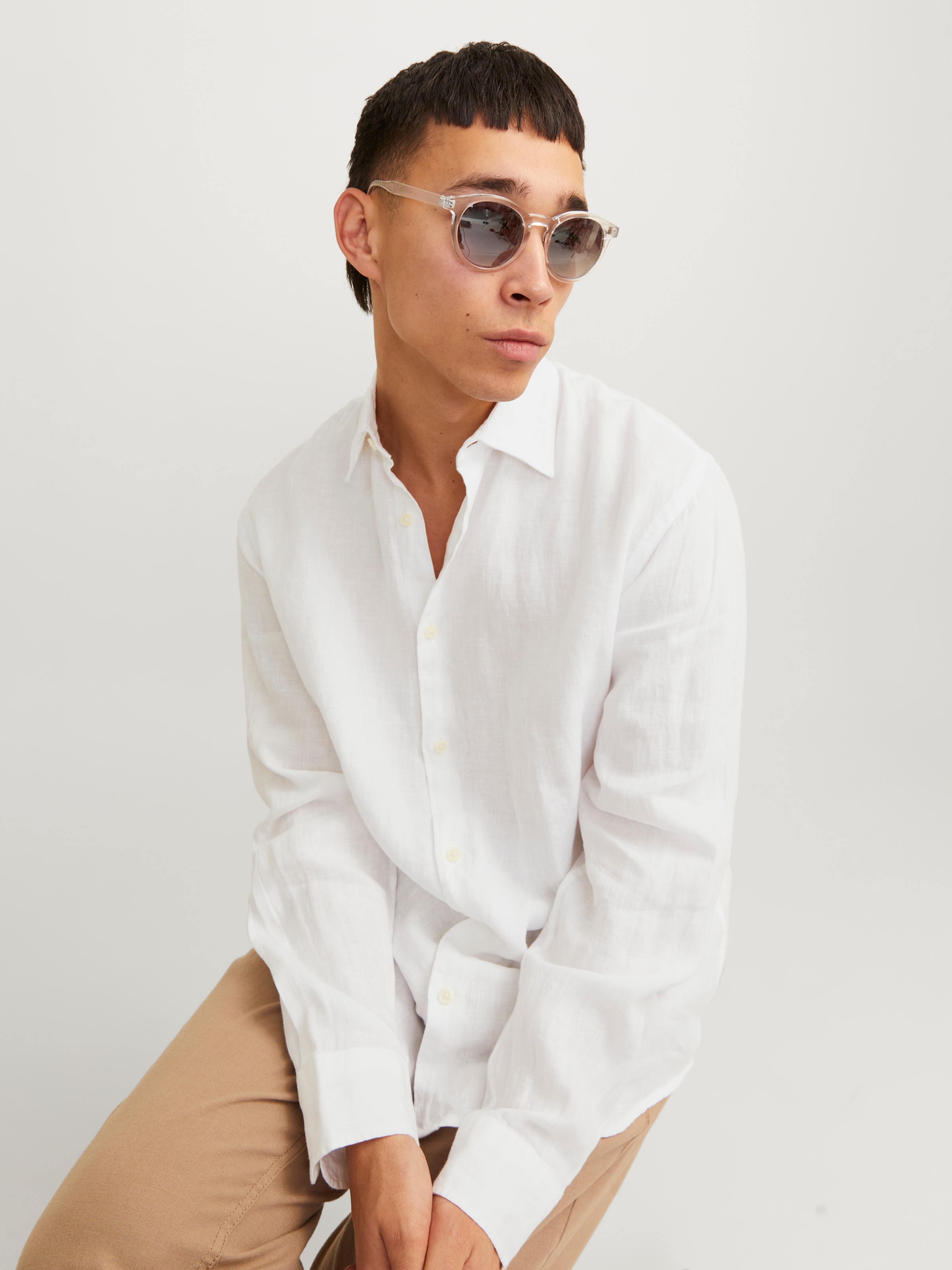 Jack & Jones Langarmhemd »JPRCCLAWRENCE LINEN L/S SHIRT SN«