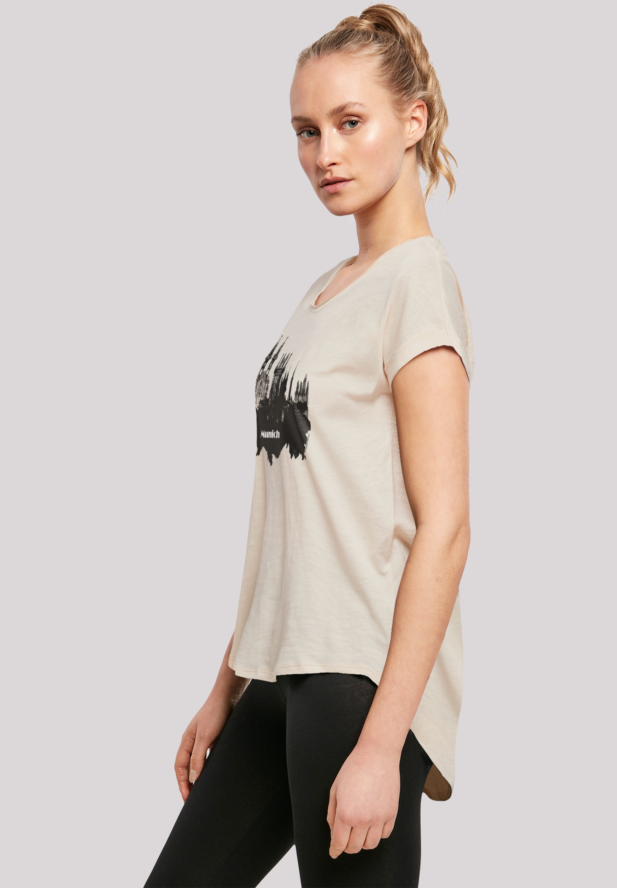 F4NT4STIC T-Shirt »Cities Collection - Munich skyline«, Print