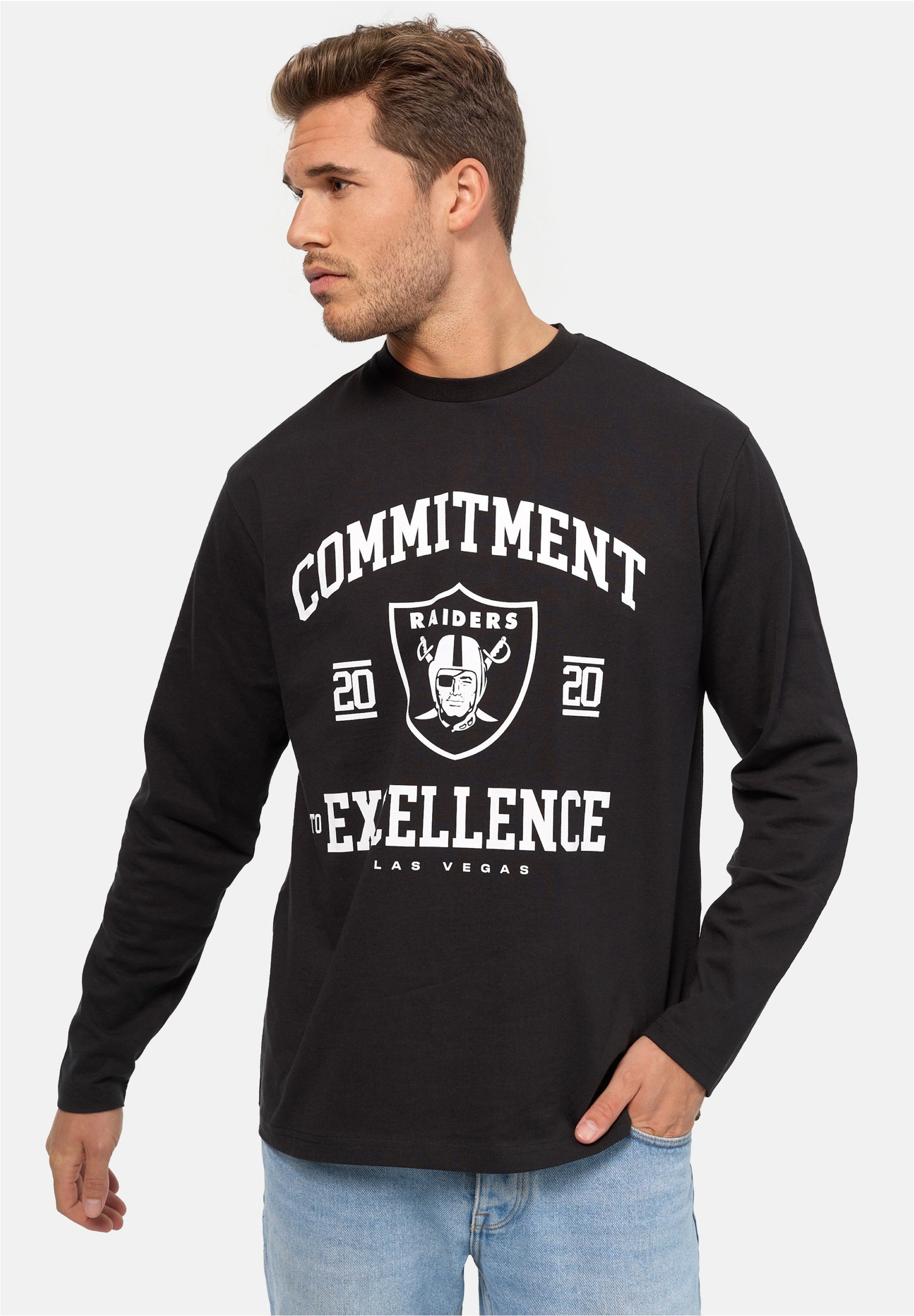 Recovered Sweatshirt "NFL Raiders Commitment To Excellence Relaxed", im loc günstig online kaufen