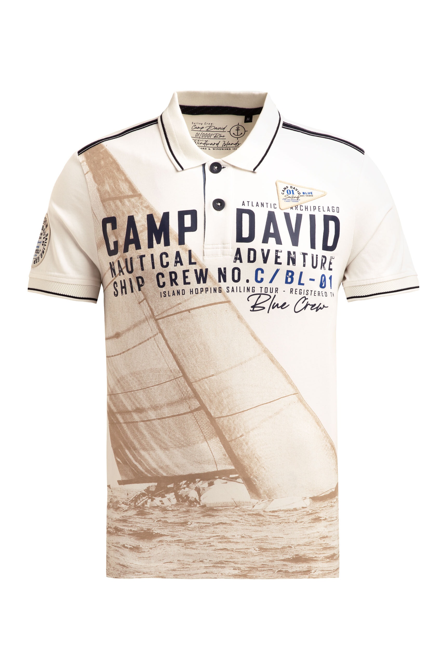 CAMP DAVID Poloshirt aus Baumwolle