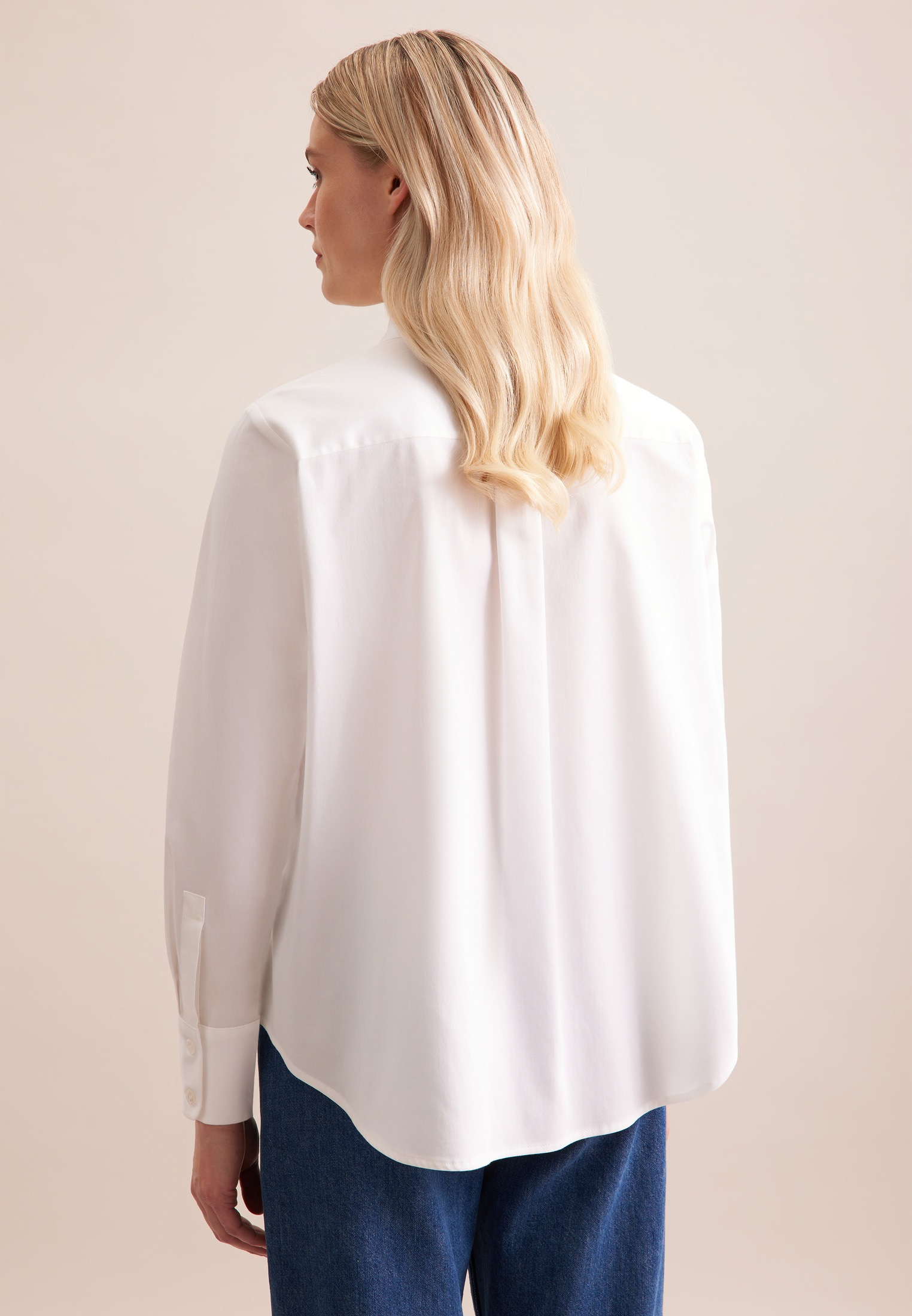 seidensticker Hemdbluse, 1/1 Kragen Uni günstig online kaufen