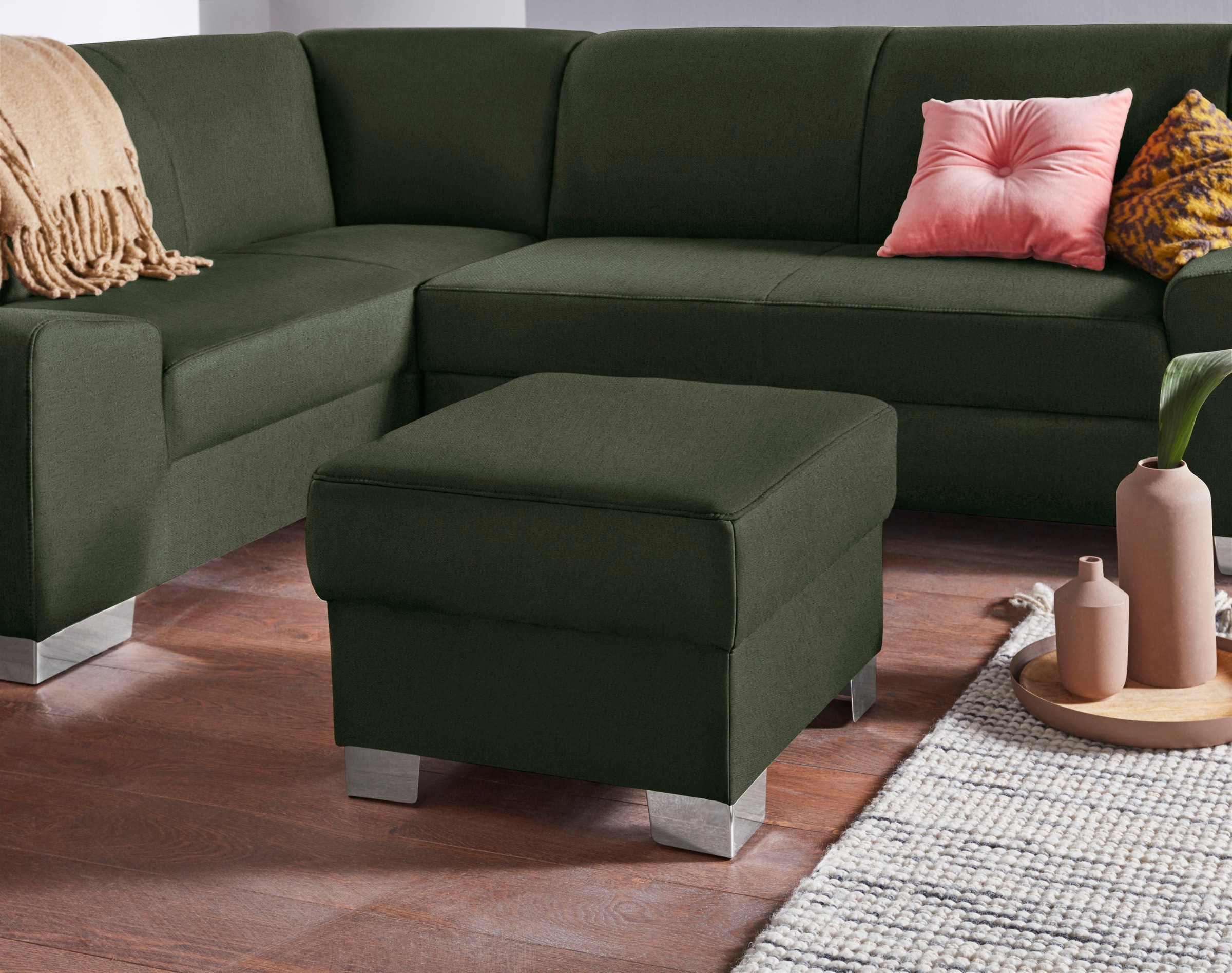 DOMO collection Hocker »Anzio«, wahlweise mit Federkern