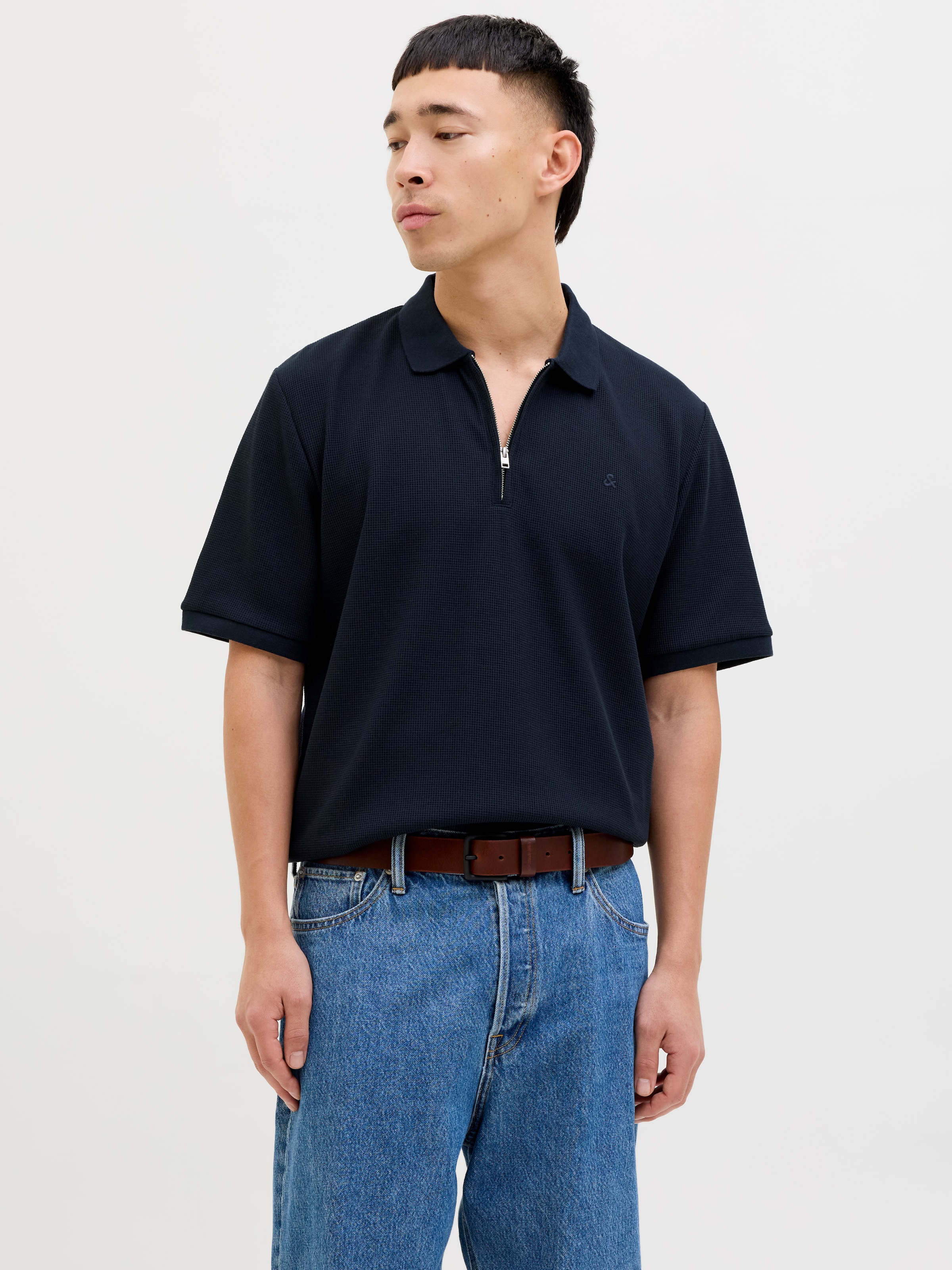 Jack & Jones Poloshirt "JJEAUSTIN ZIP POLO SS NOOS" günstig online kaufen