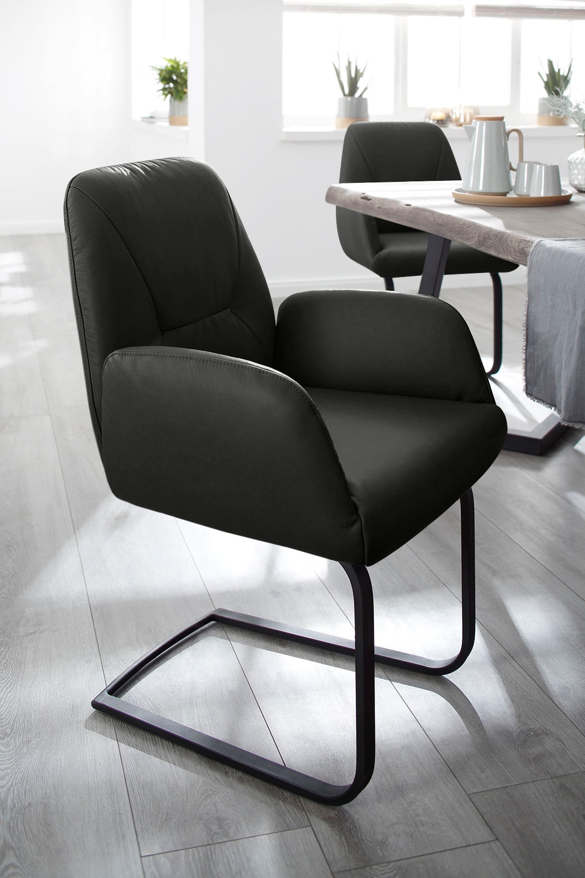 Thumbnail - W.SCHILLIG Freischwinger "ole" (Set) 2 Stk.2er- oder 4er-Set, Gestell in Schwarz pulverbeschichtet