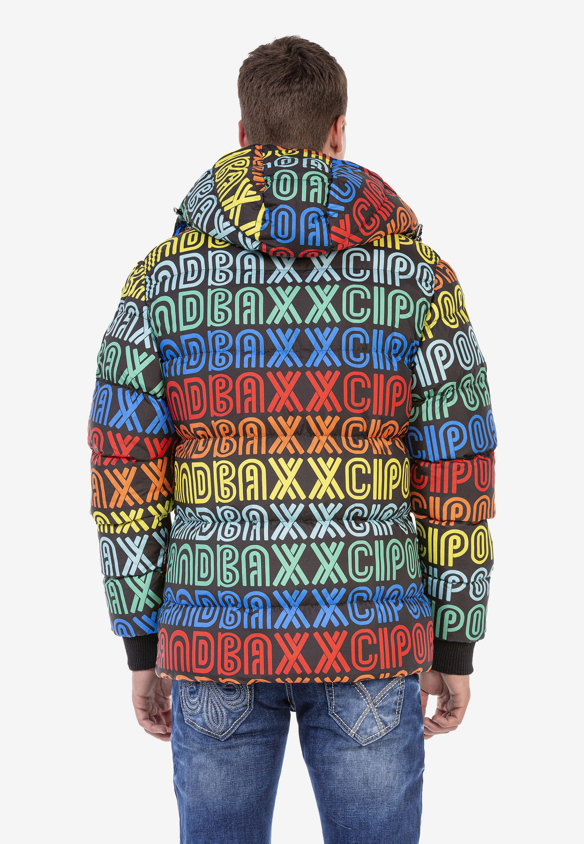 Thumbnail - Cipo & Baxx Winterjacke "Winterjacke", mit Kapuze, mit sylischem Schriftzug