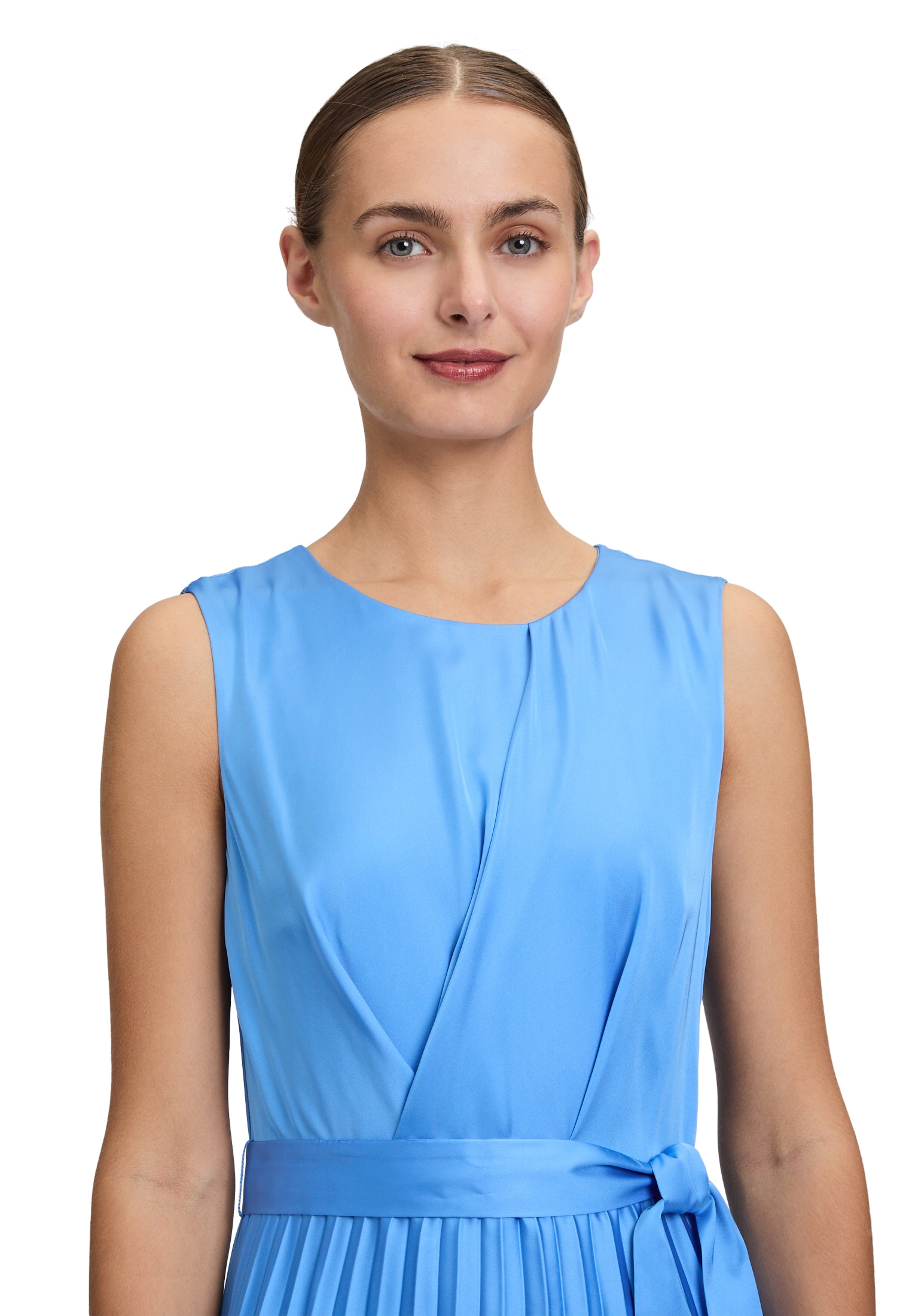Betty&Co Midikleid »Betty & Co Chiffonkleid mit Plissee«, Plissee