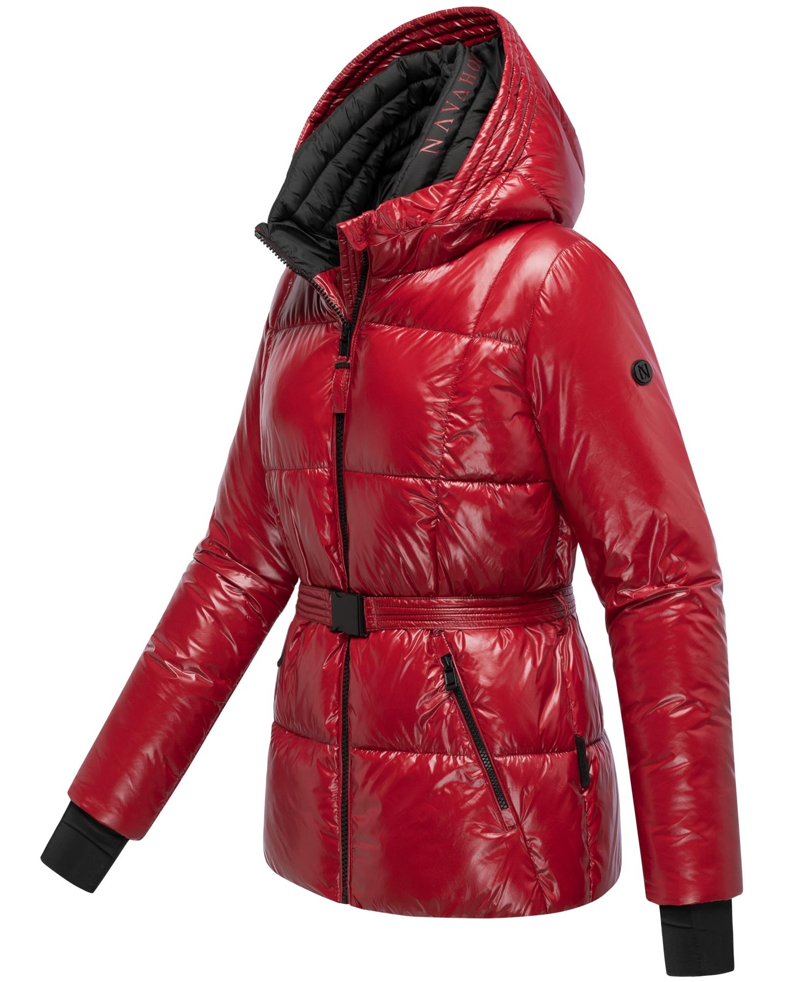 Navahoo Steppjacke "Eisglanz 14" mit Kapuze Glänzende Damen Winterjacke mit günstig online kaufen