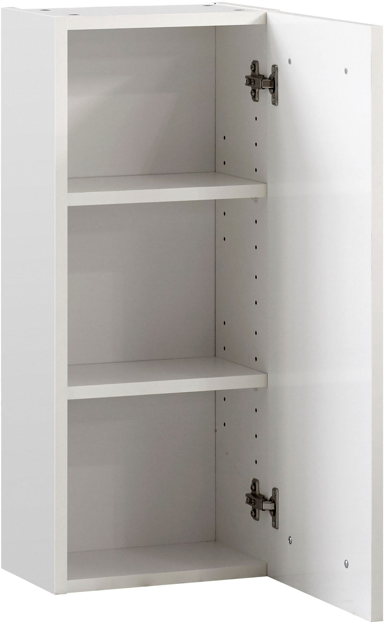 Saphir Hängeschrank »Quickset 335 Wand-Badschrank 30 cm breit mit 1 Tür und 2 Einlegeböden«, Badezimmer-Hängeschrank inkl. Türdämpfer, Griffe in Chrom Glanz