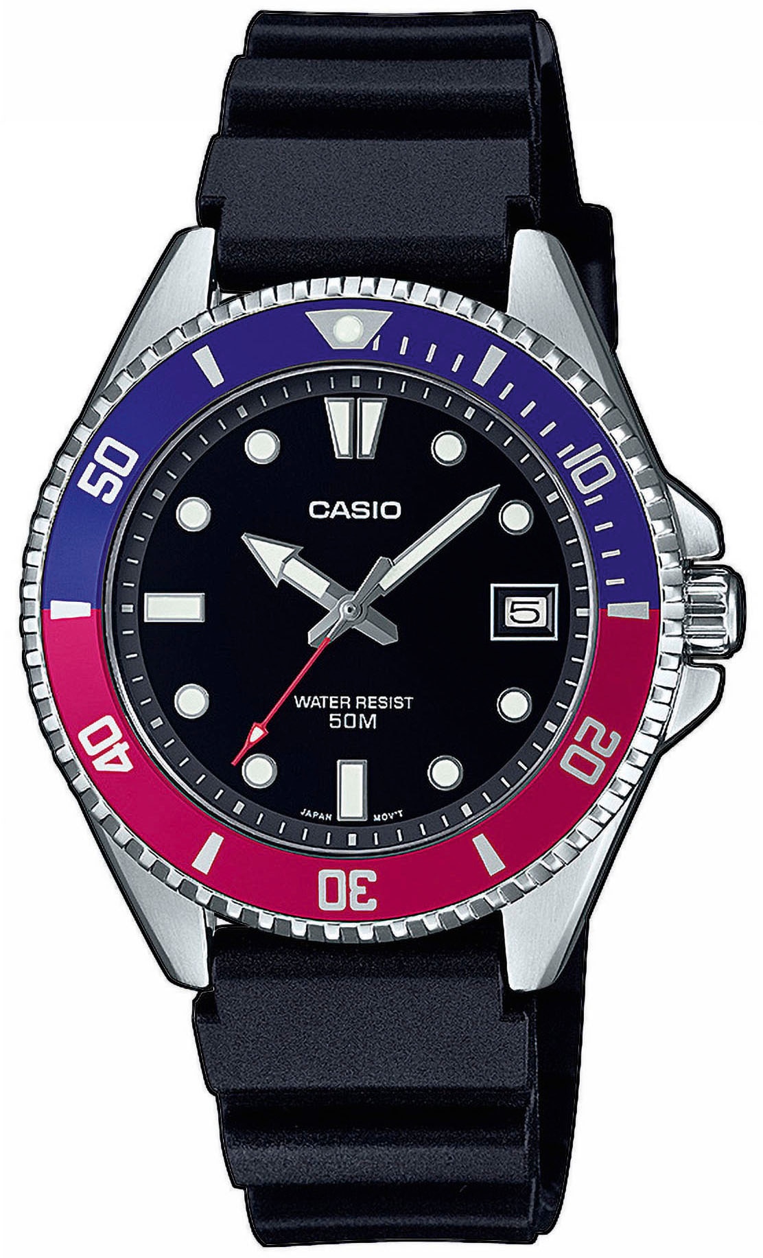 Casio Collection Quarzuhr »MDV-10-1A2VEF«, Quarzuhr, Armbanduhr, Damen, Herren, analog, Datum