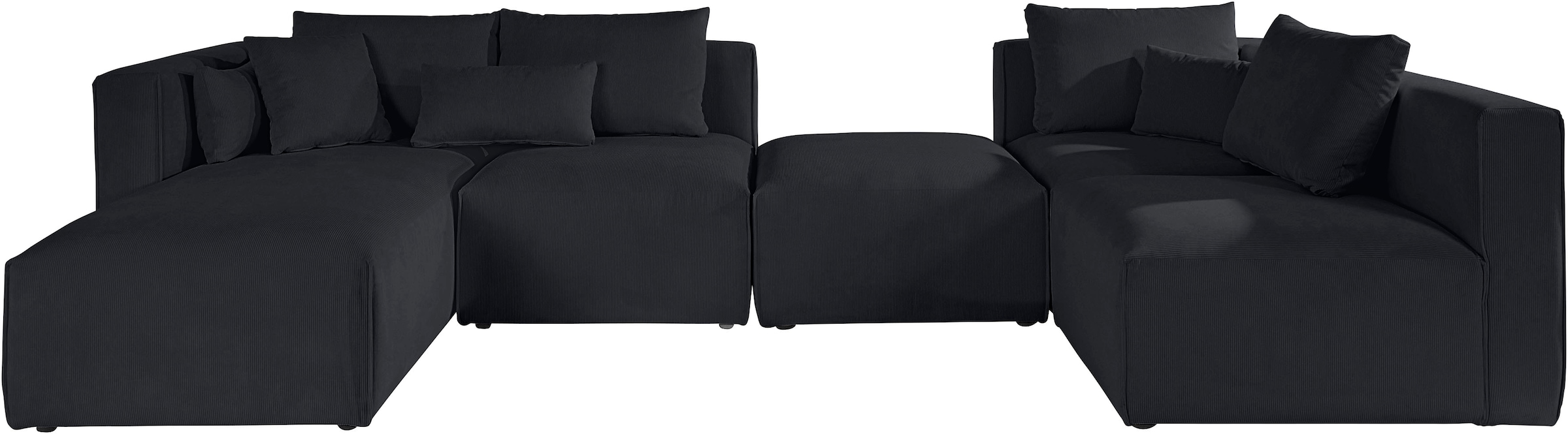 Guido Maria Kretschmer Home&Living Wohnlandschaft »Comfine U-Form«, zusammengesetzt aus Modulen, in 3 Stoffen und vielen Farben