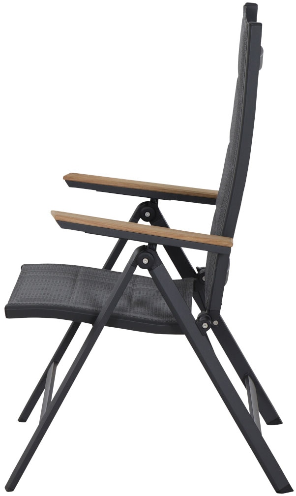 Siena Garden Gartensessel »Tesoro Klappsessel 2er-Set FSC« Set, 2 Stk. tlg. Alu, Textil, Teak FSC 100 %